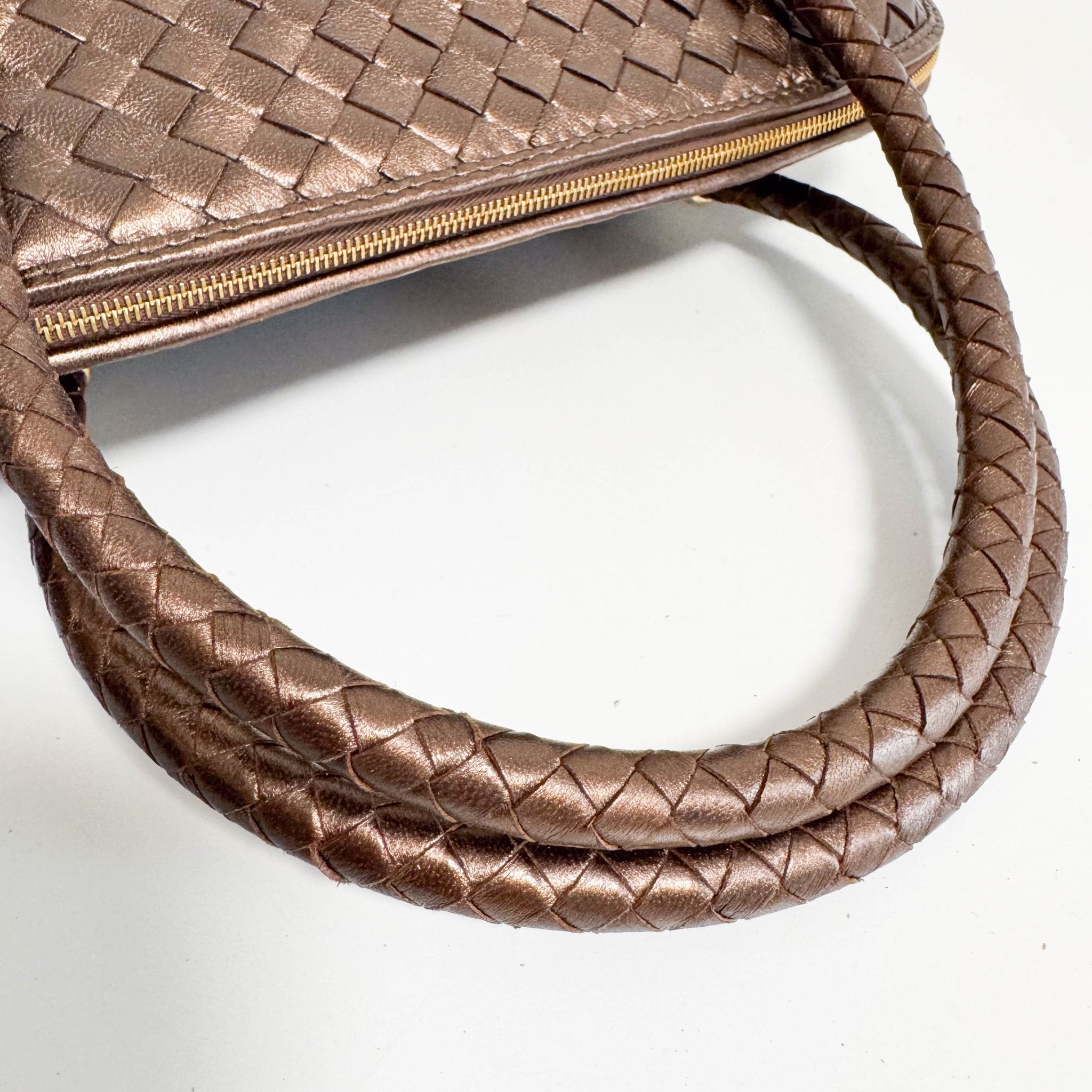 BOTTEGA VENETA Intrecciato Brown Leather Top Handle Bag, in , Sold by HIVE PRELOVED - Handle Bags, ,