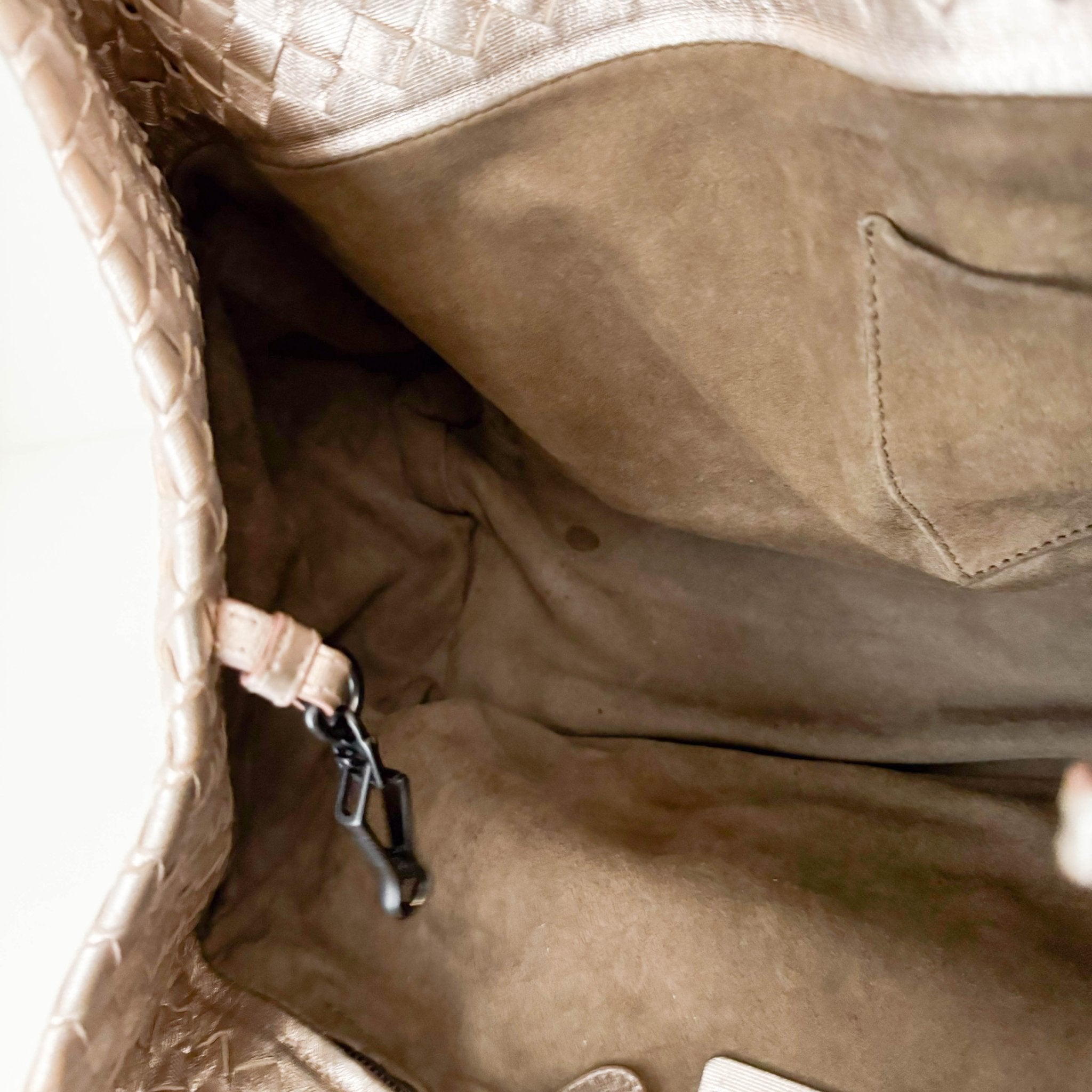 BOTTEGA VENETA Intrecciato Cesta Metallic Pink Leather Strap Tote / Shoulder Bag, in , Sold by HIVE PRELOVED - Shoulder Bags, Totes,