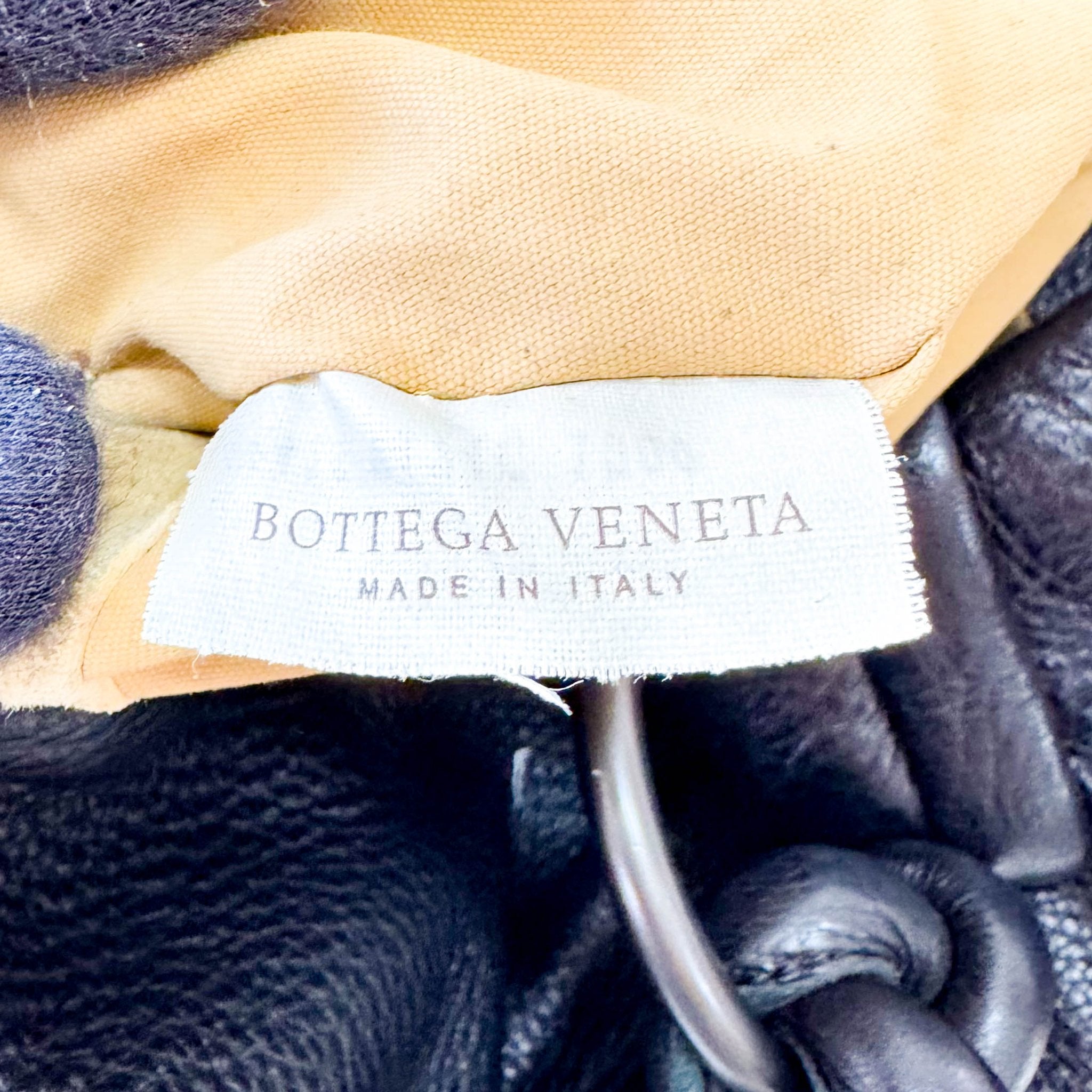 BOTTEGA VENETA Intrecciato Detail Black Leather Shoulder Bag, in , Sold by HIVE PRELOVED - Shoulder Bags, ,