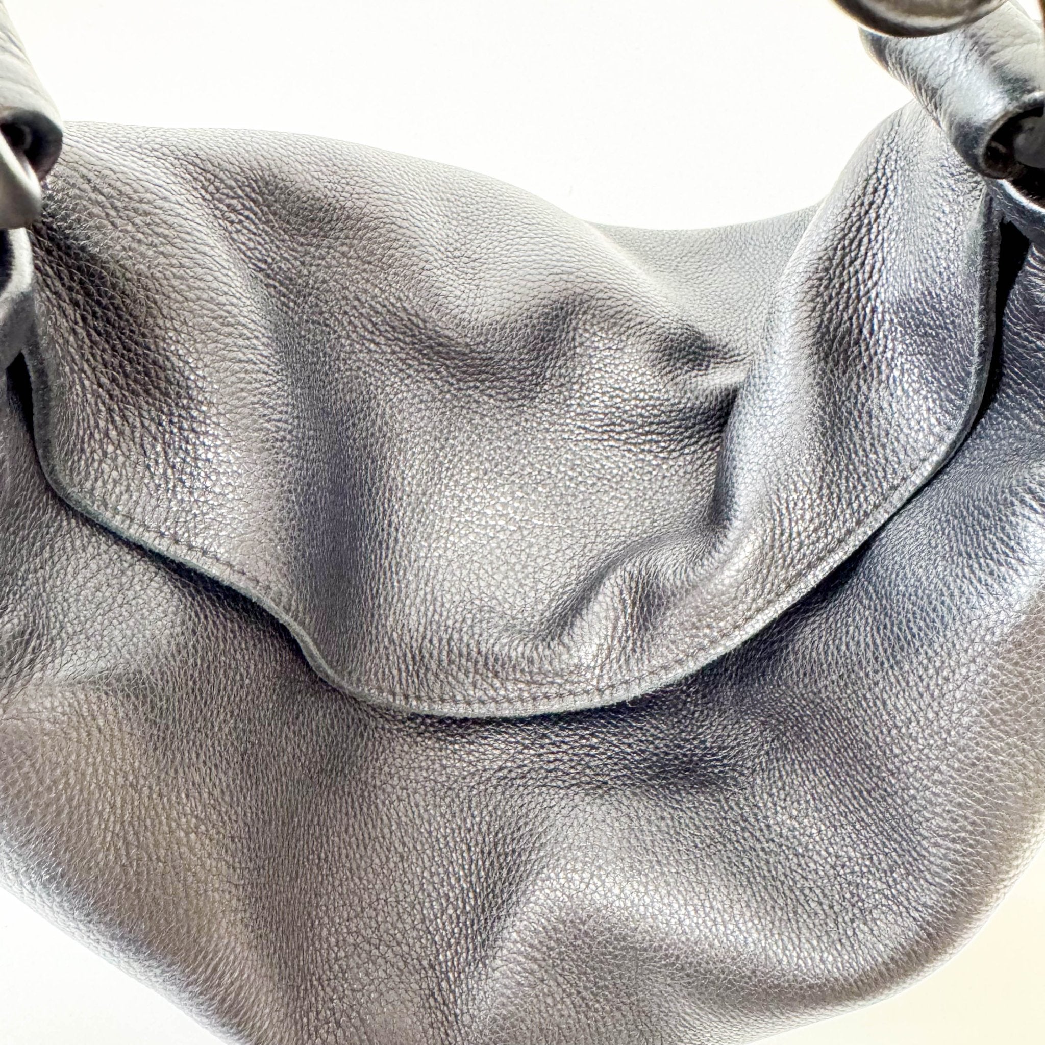 BOTTEGA VENETA Intrecciato Detail Black Leather Shoulder Bag, in , Sold by HIVE PRELOVED - Shoulder Bags, ,