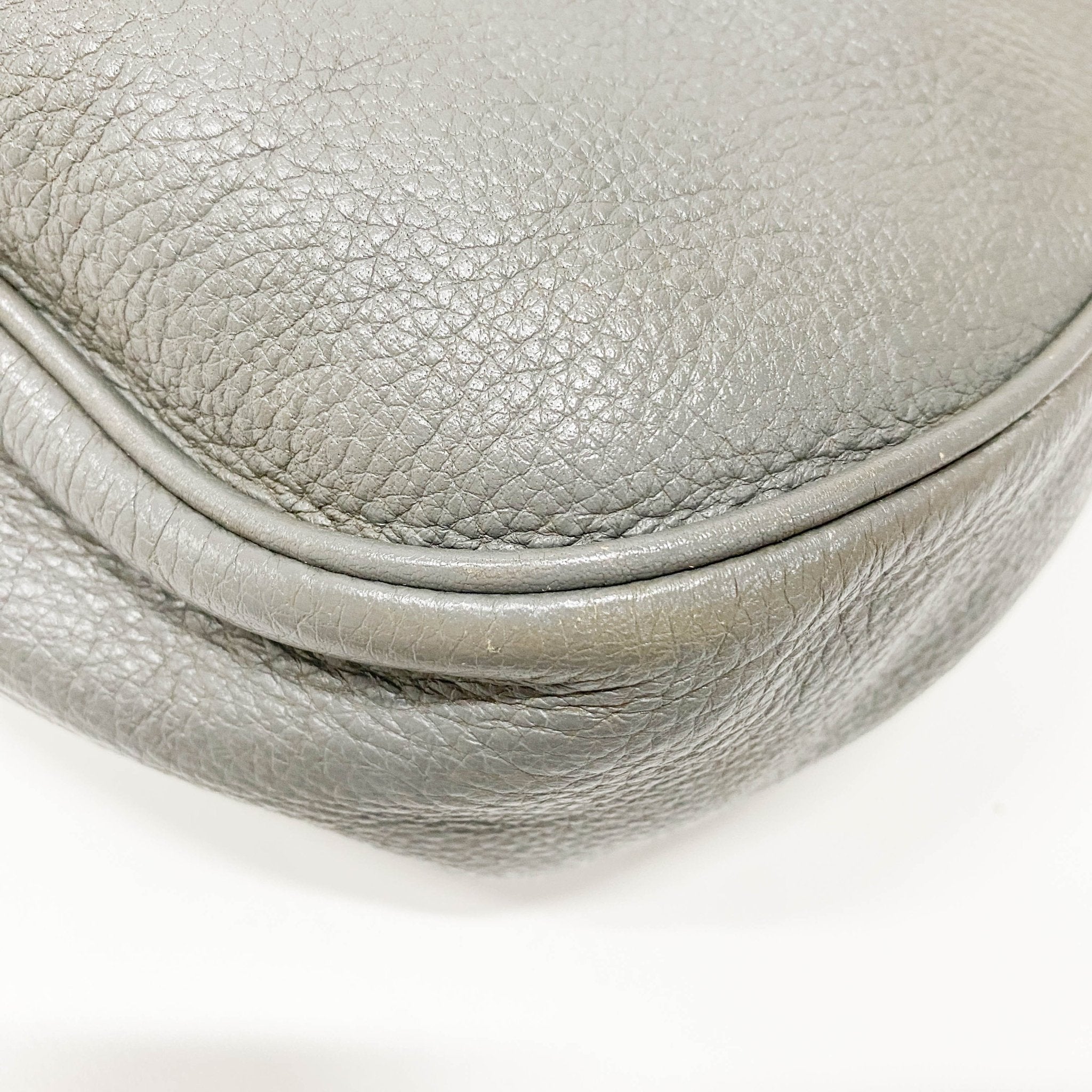 BOTTEGA VENETA Intrecciato Detail Grey Leather Shoulder Bag, in , Sold by HIVE PRELOVED - Shoulder Bags, ,