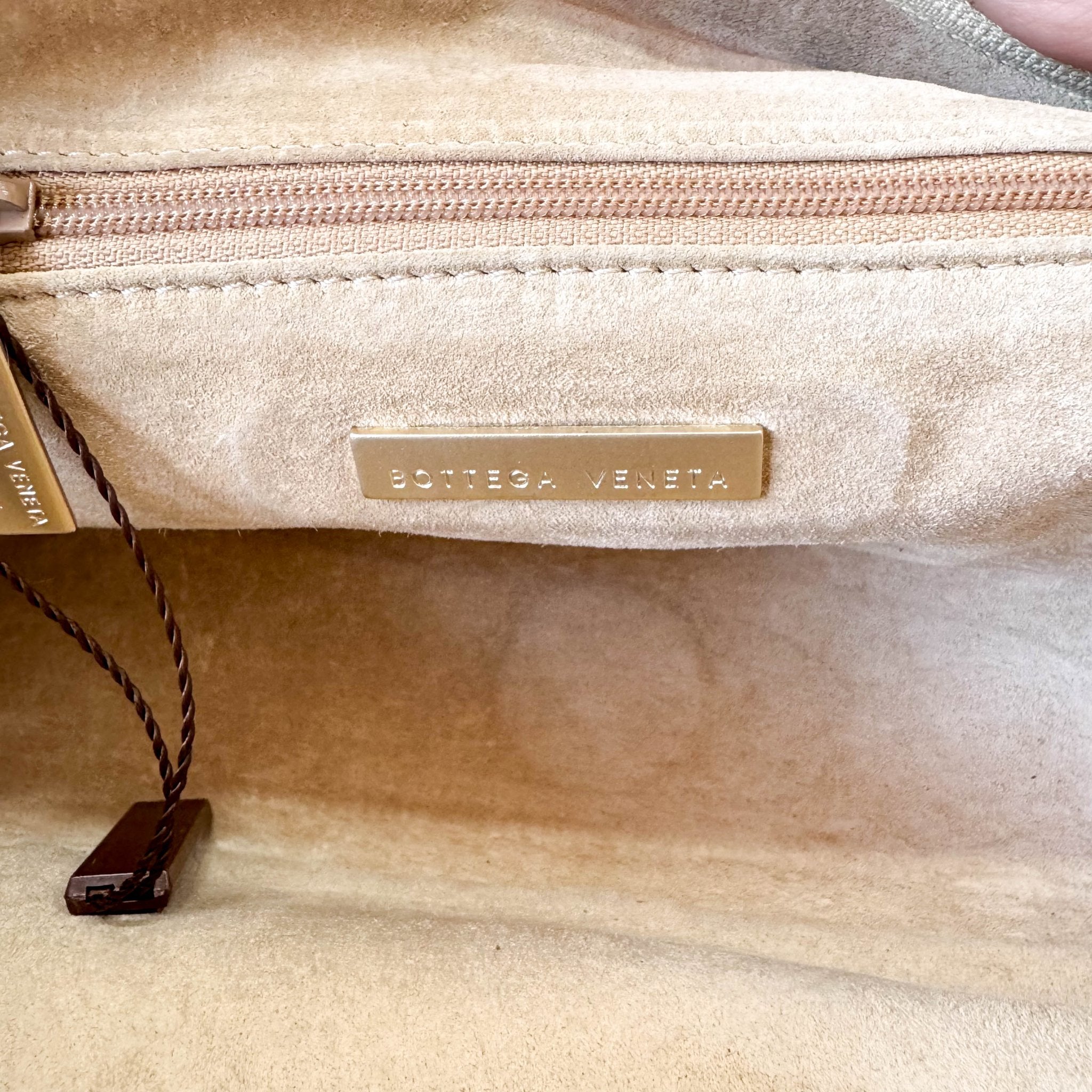 BOTTEGA VENETA Intrecciato Gold Leather Handle Bag, in , Sold by HIVE PRELOVED - Handle Bags, ,