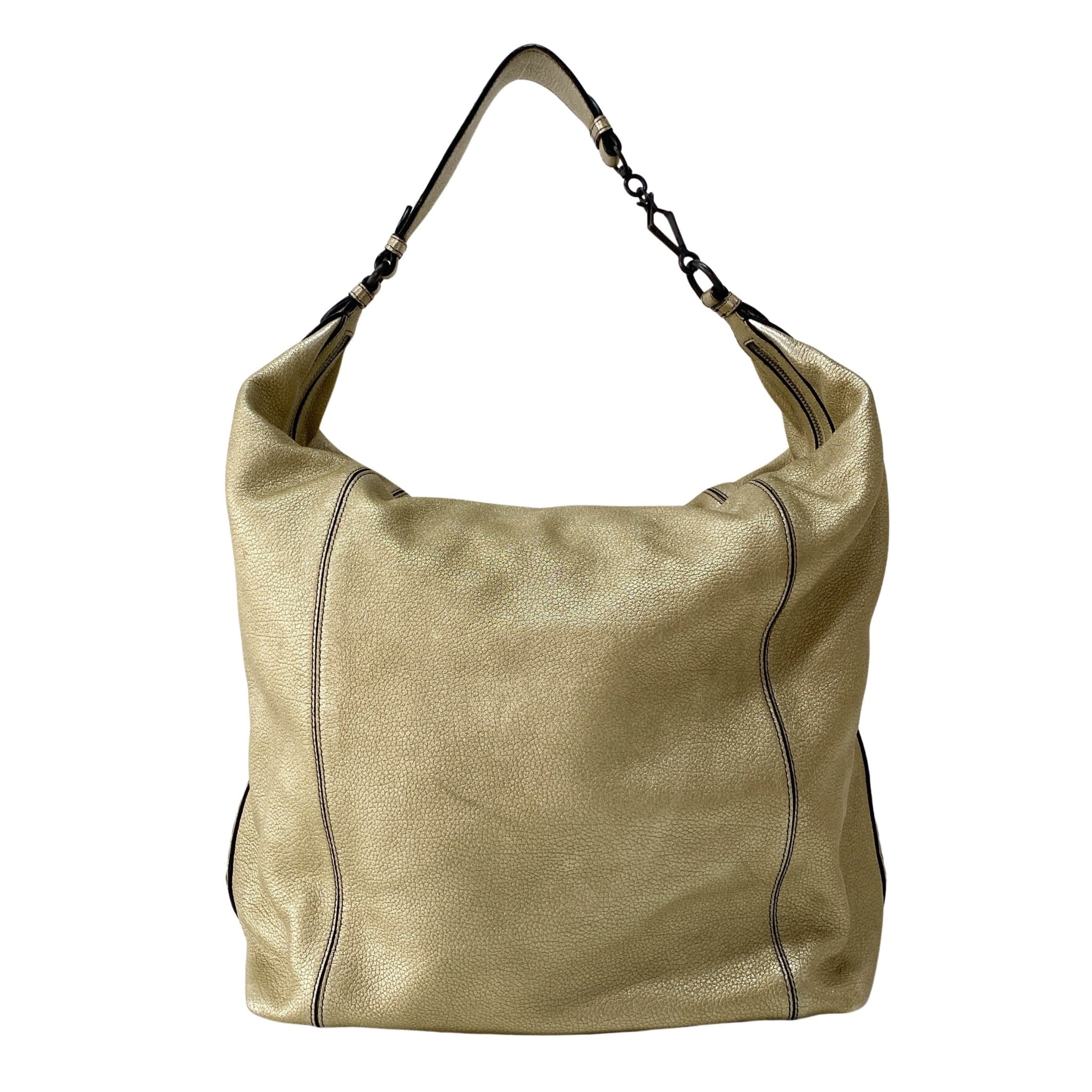 BOTTEGA VENETA Intrecciato Gold Leather Shoulder Bag, in , Sold by HIVE PRELOVED - Shoulder Bags, ,