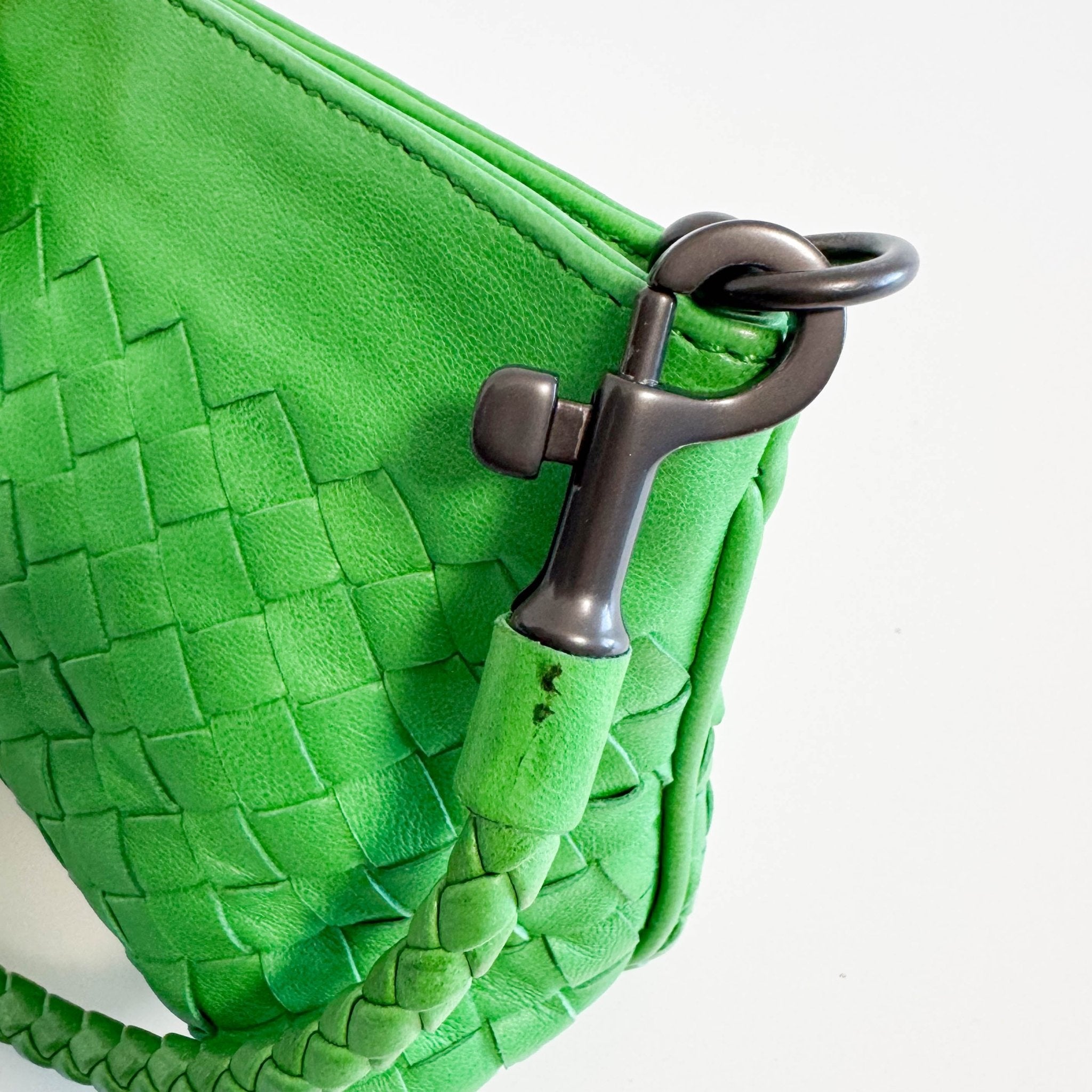 BOTTEGA VENETA Intrecciato Green Leather Shoulder Bag, in , Sold by HIVE PRELOVED - Shoulder Bags, ,