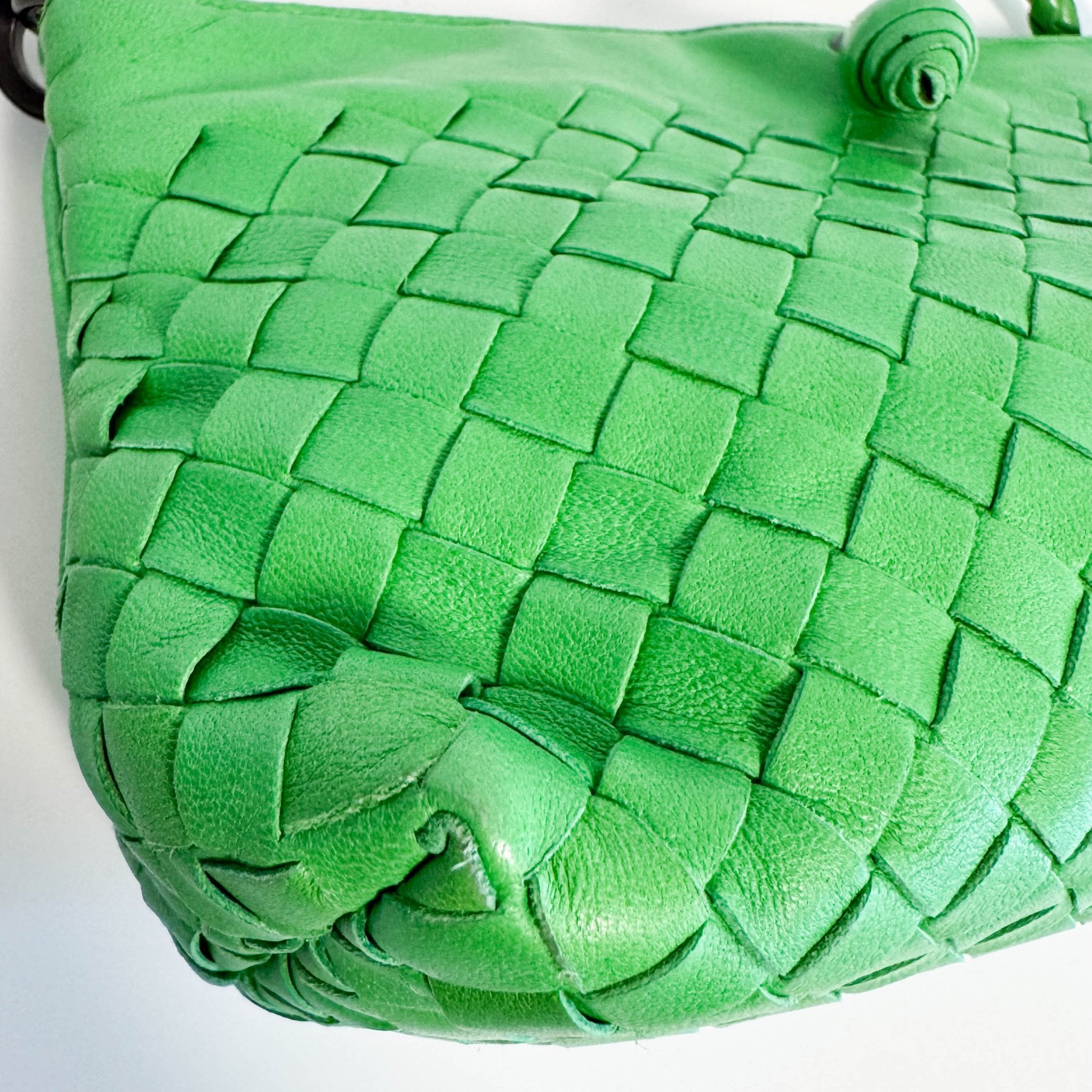 BOTTEGA VENETA Intrecciato Green Leather Shoulder Bag, in , Sold by HIVE PRELOVED - Shoulder Bags, ,