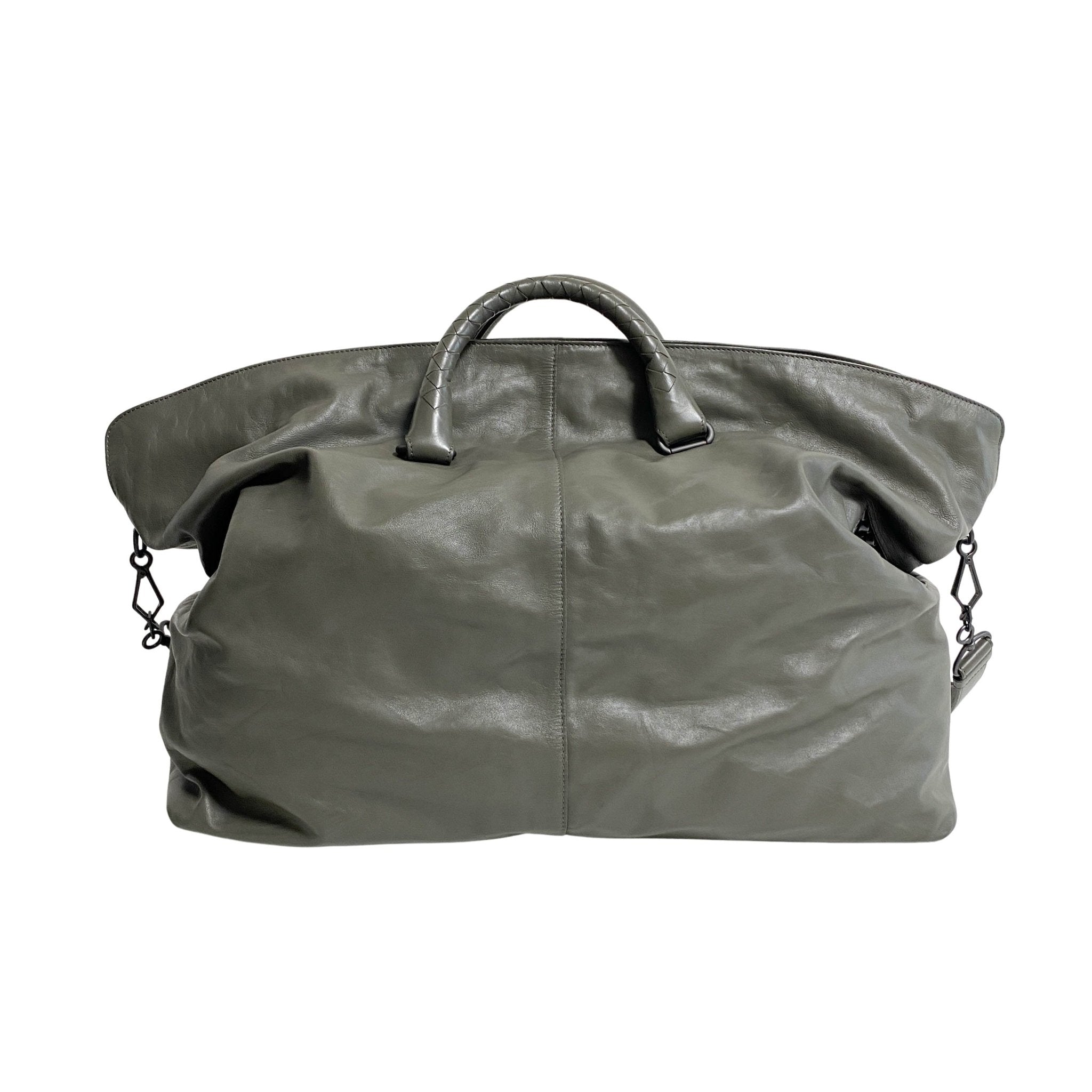 BOTTEGA VENETA Intrecciato Grey Boston Bag, in , Sold by HIVE PRELOVED - Travel bags, ,