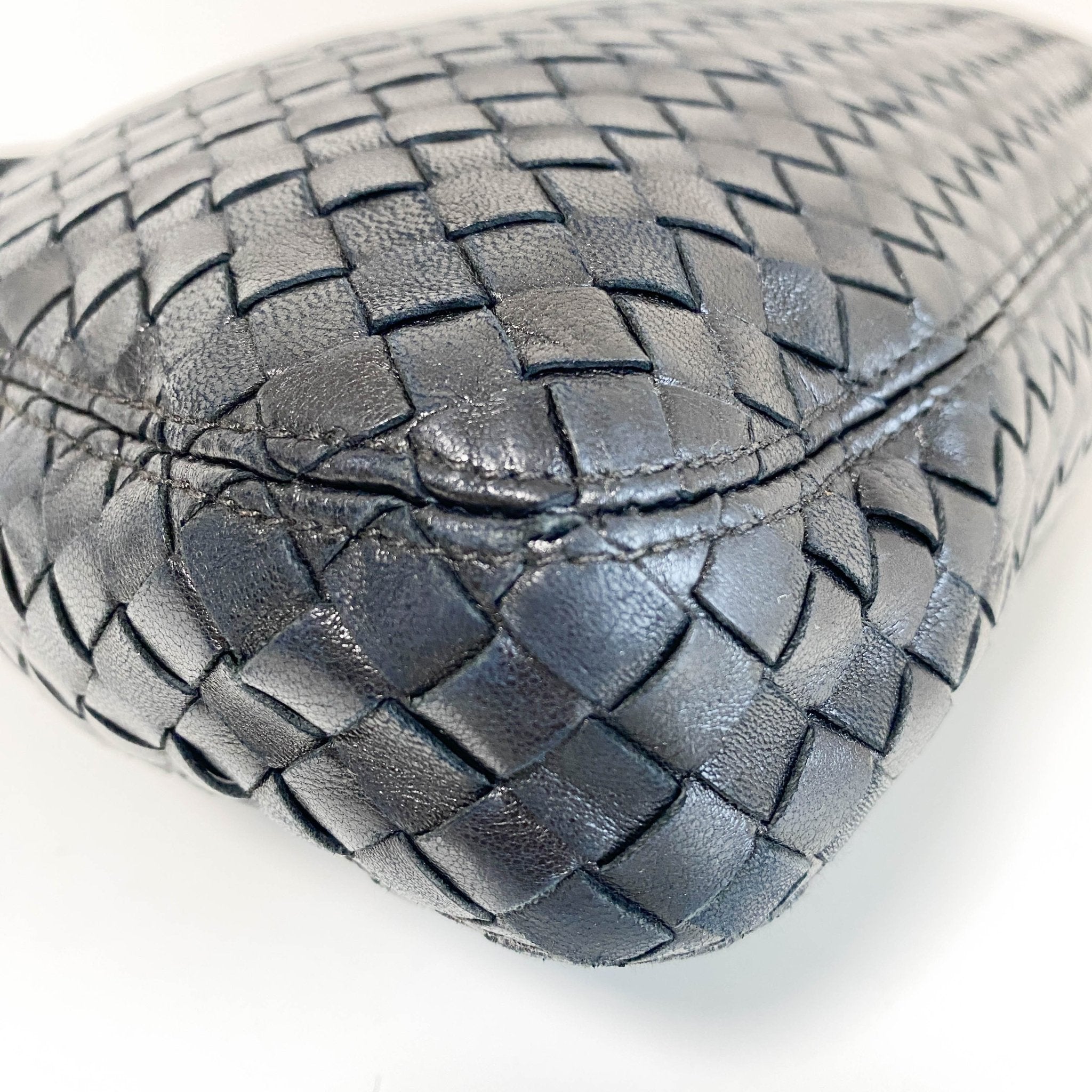 BOTTEGA VENETA Intrecciato Leather Black Shoulder Bag, in , Sold by HIVE PRELOVED - Shoulder Bags, ,