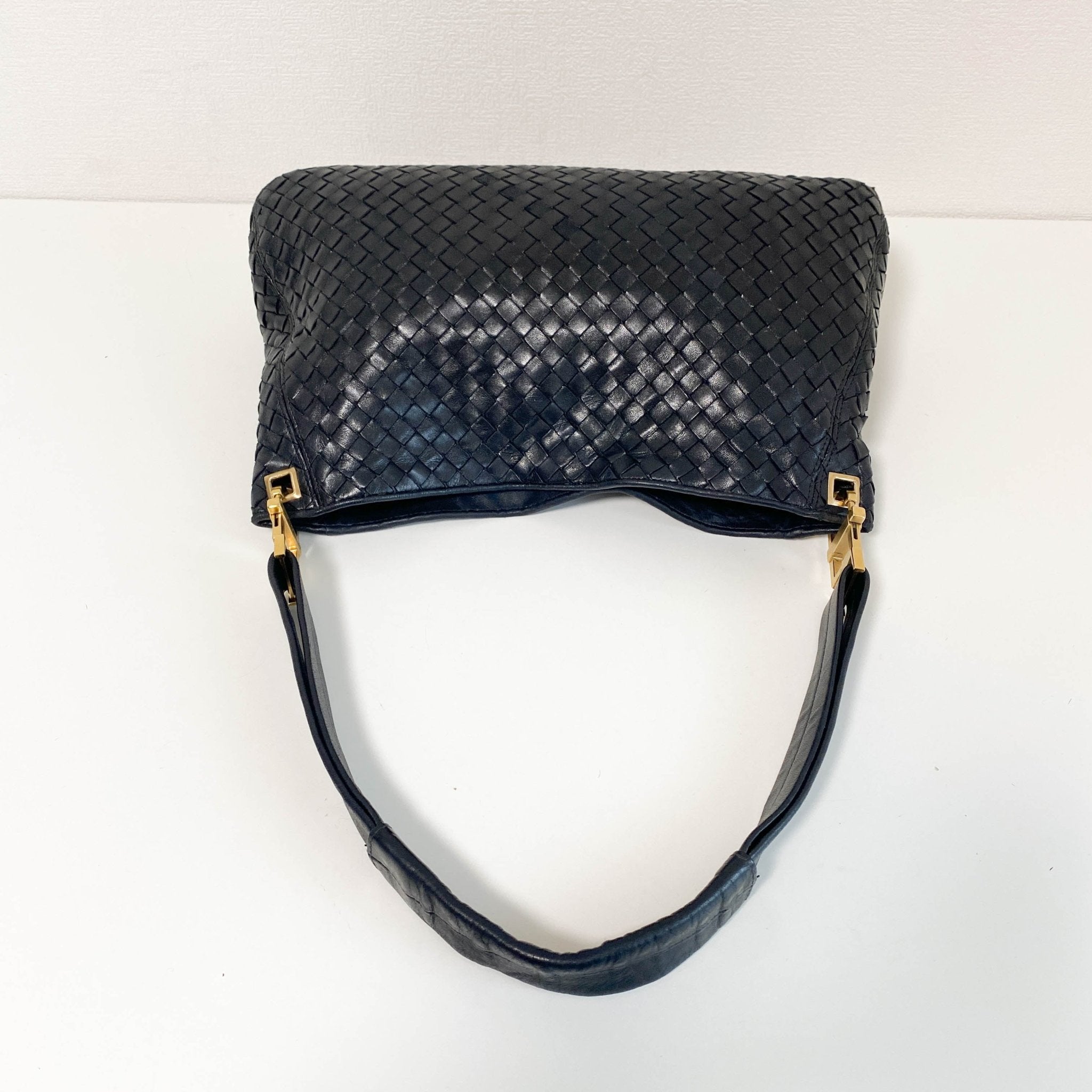 BOTTEGA VENETA Intrecciato Leather Black Shoulder Bag, in , Sold by HIVE PRELOVED - Shoulder Bags, ,