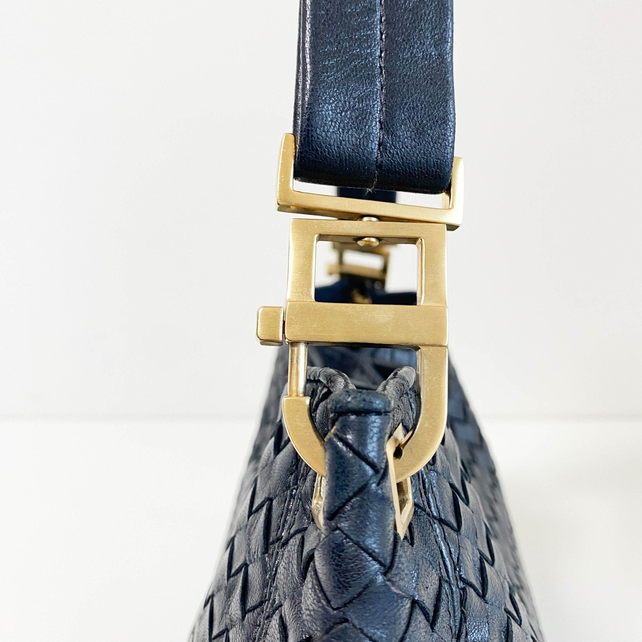 BOTTEGA VENETA Intrecciato Leather Black Shoulder Bag, in , Sold by HIVE PRELOVED - Shoulder Bags, ,