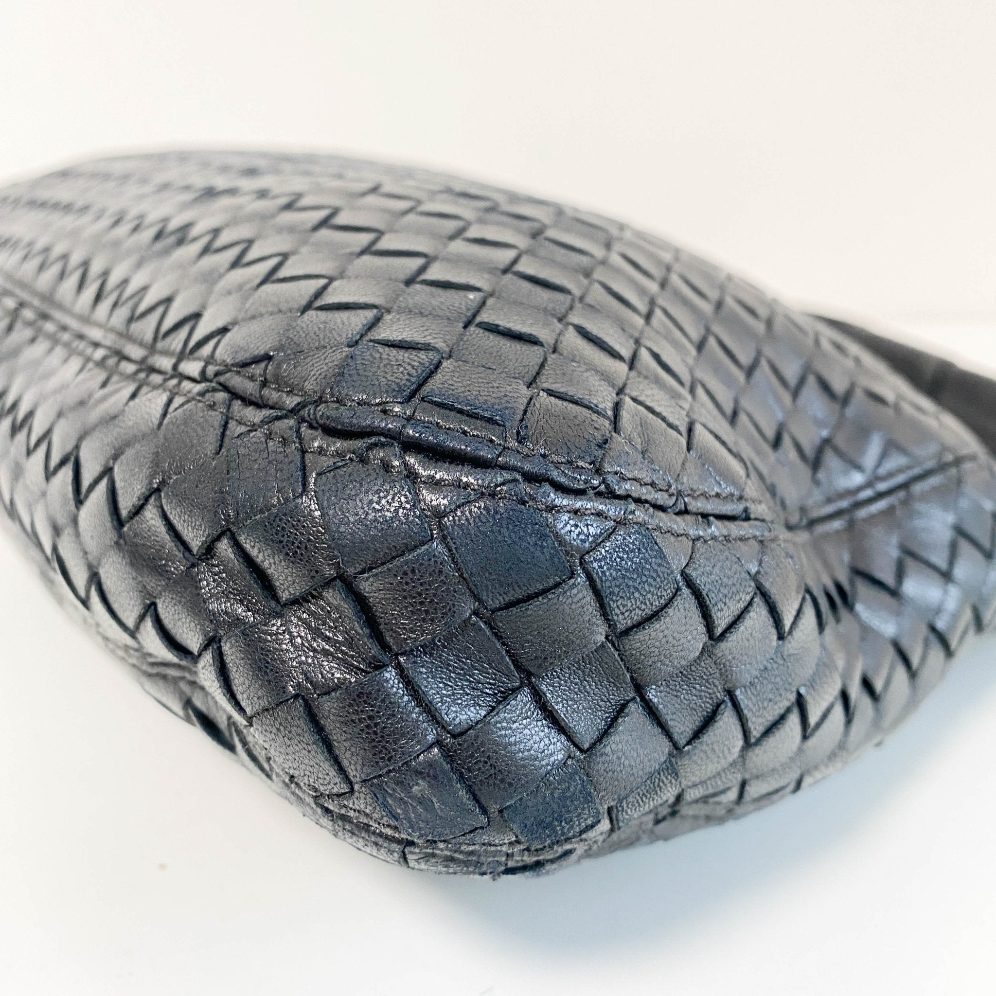 BOTTEGA VENETA Intrecciato Leather Black Shoulder Bag, in , Sold by HIVE PRELOVED - Shoulder Bags, ,