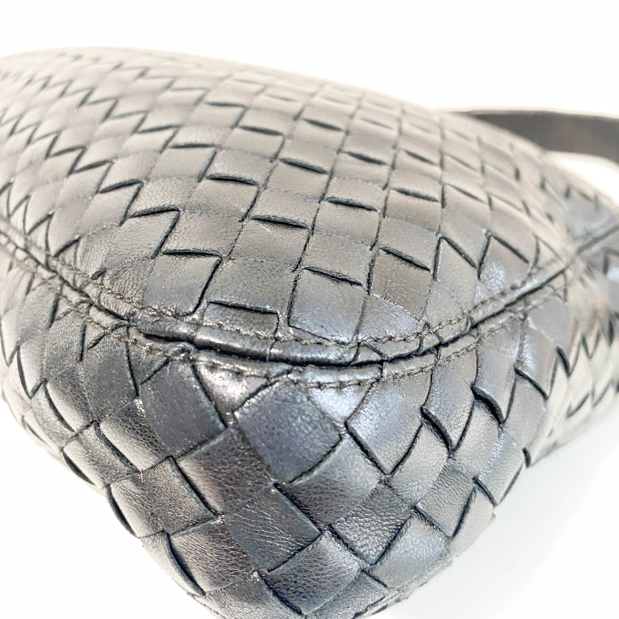 BOTTEGA VENETA Intrecciato Leather Black Shoulder Bag, in , Sold by HIVE PRELOVED - Shoulder Bags, ,