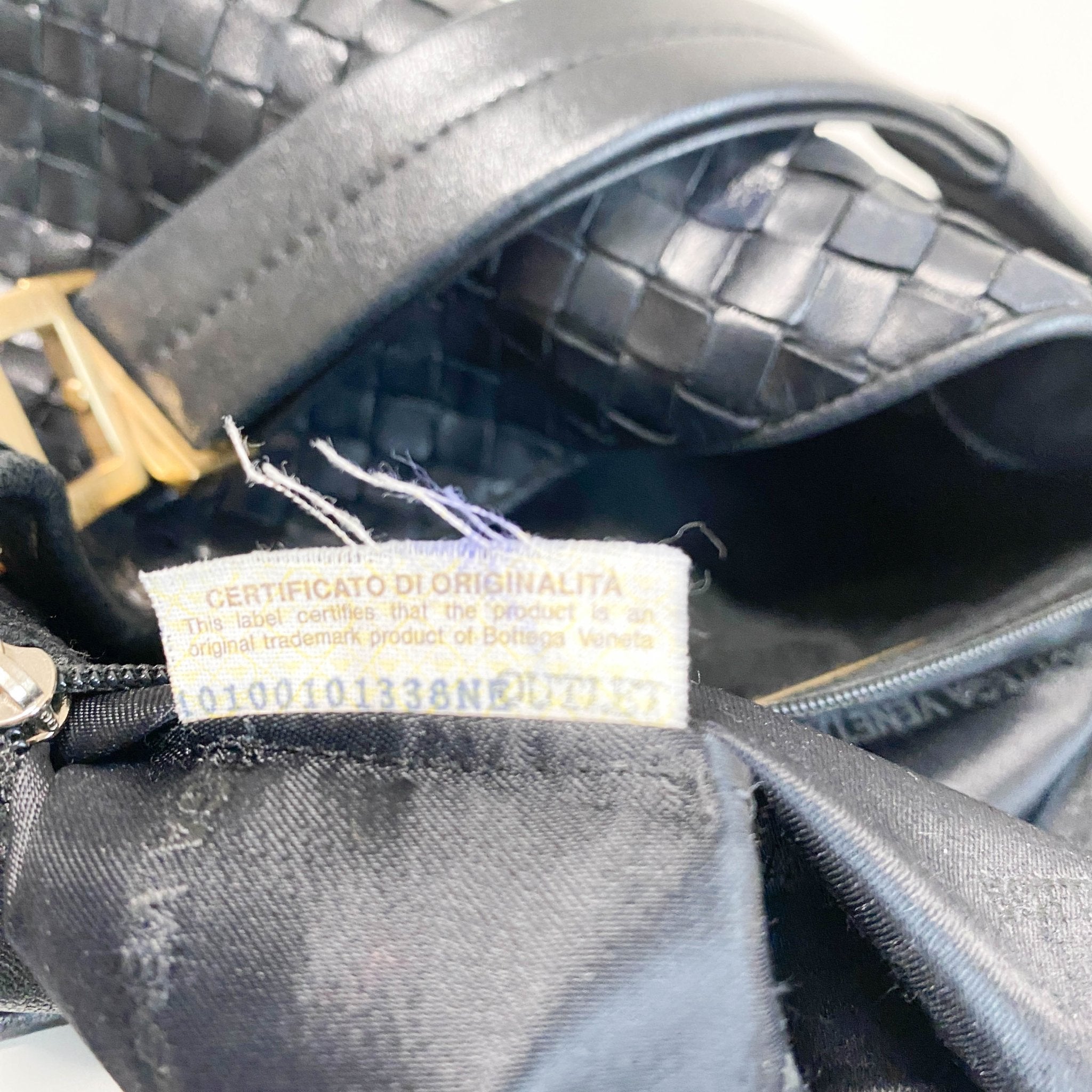 BOTTEGA VENETA Intrecciato Leather Black Shoulder Bag, in , Sold by HIVE PRELOVED - Shoulder Bags, ,