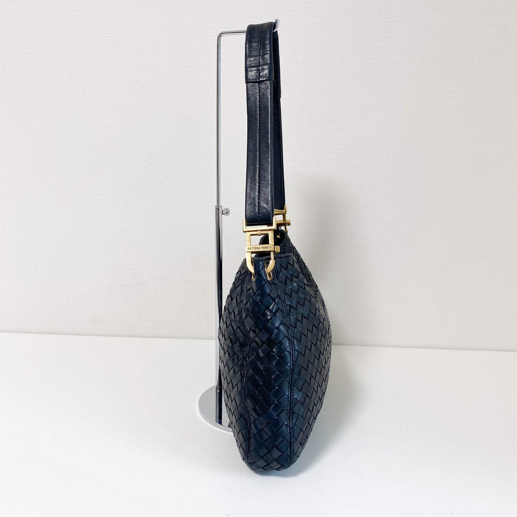 BOTTEGA VENETA Intrecciato Leather Black Shoulder Bag, in , Sold by HIVE PRELOVED - Shoulder Bags, ,