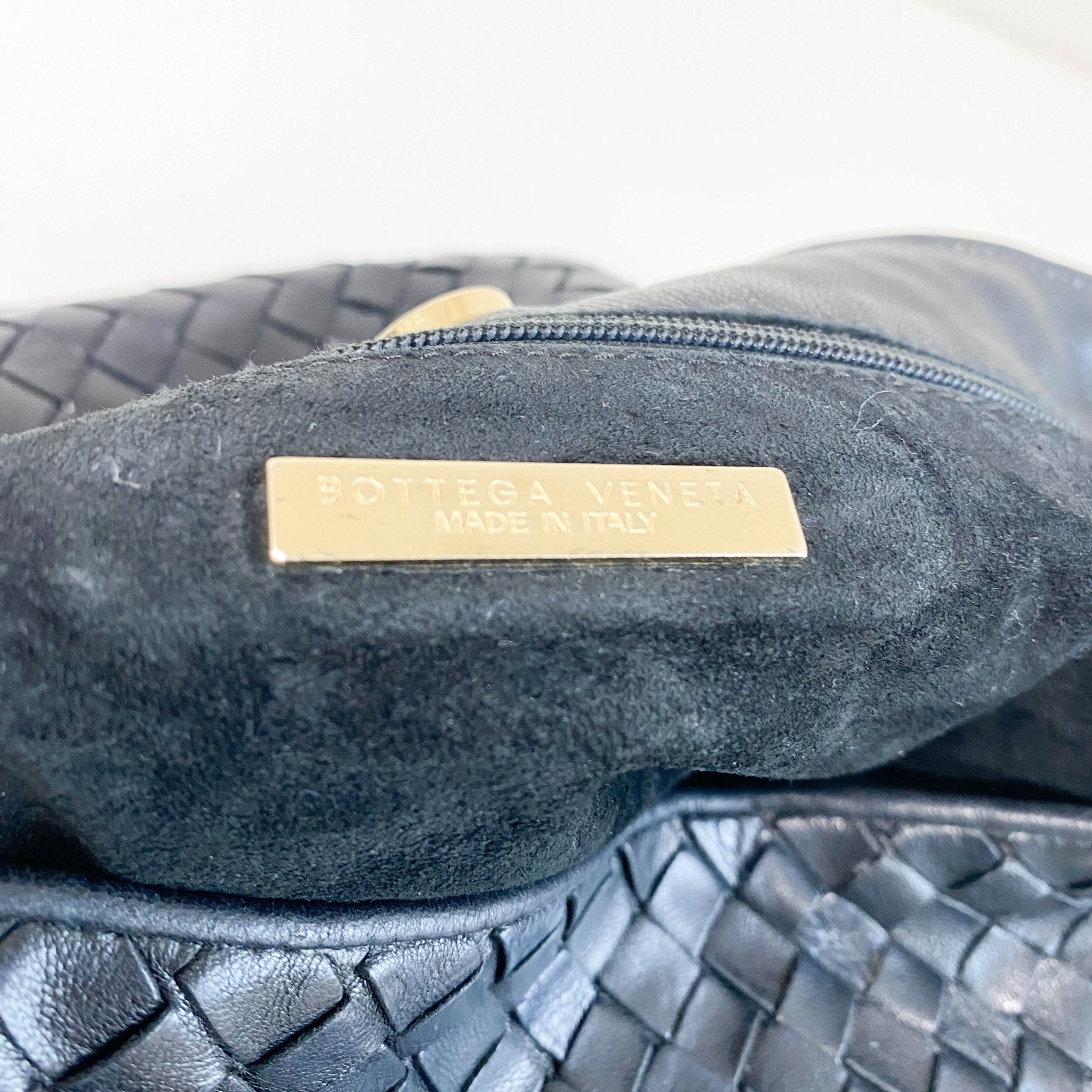 BOTTEGA VENETA Intrecciato Leather Black Shoulder Bag, in , Sold by HIVE PRELOVED - Shoulder Bags, ,