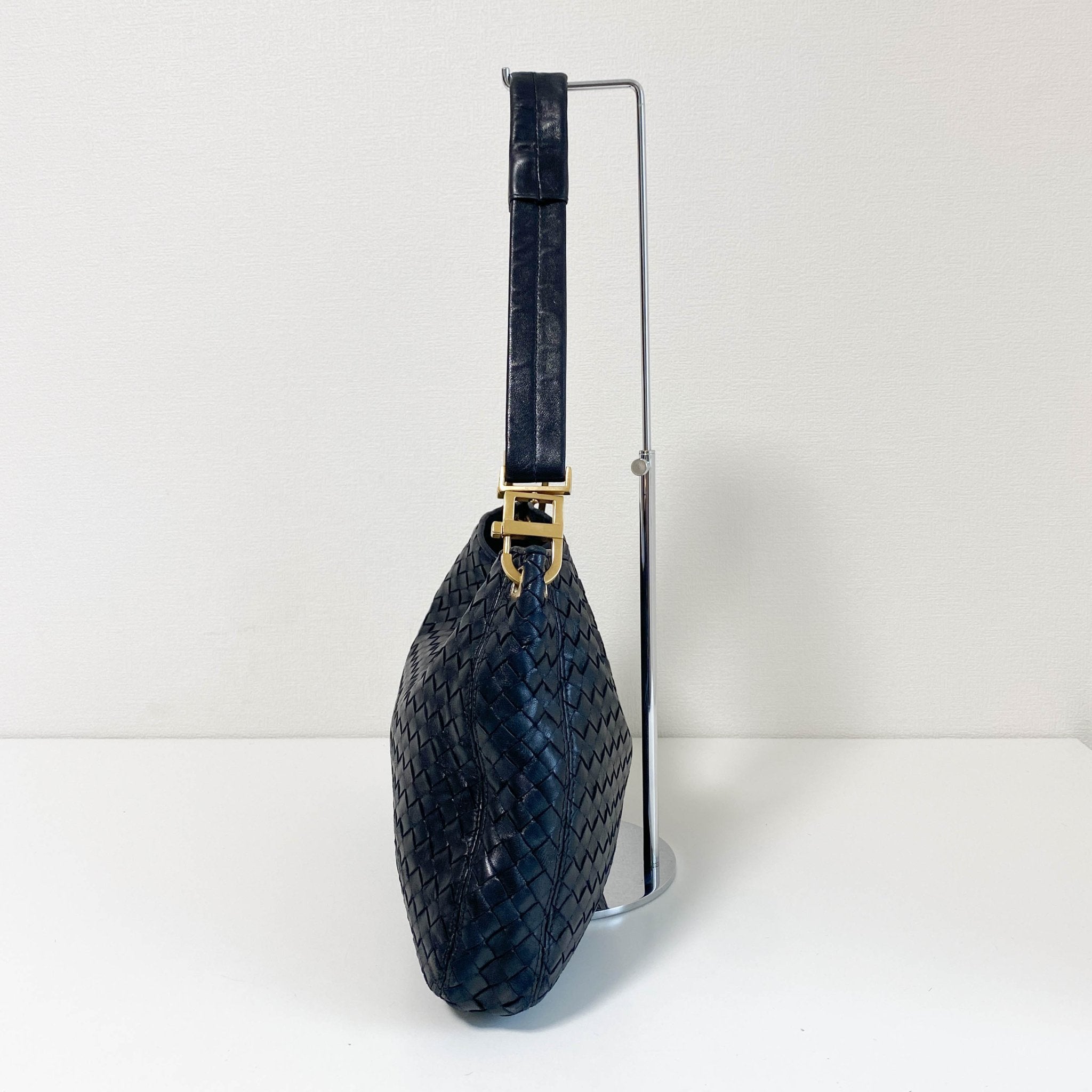 BOTTEGA VENETA Intrecciato Leather Black Shoulder Bag, in , Sold by HIVE PRELOVED - Shoulder Bags, ,