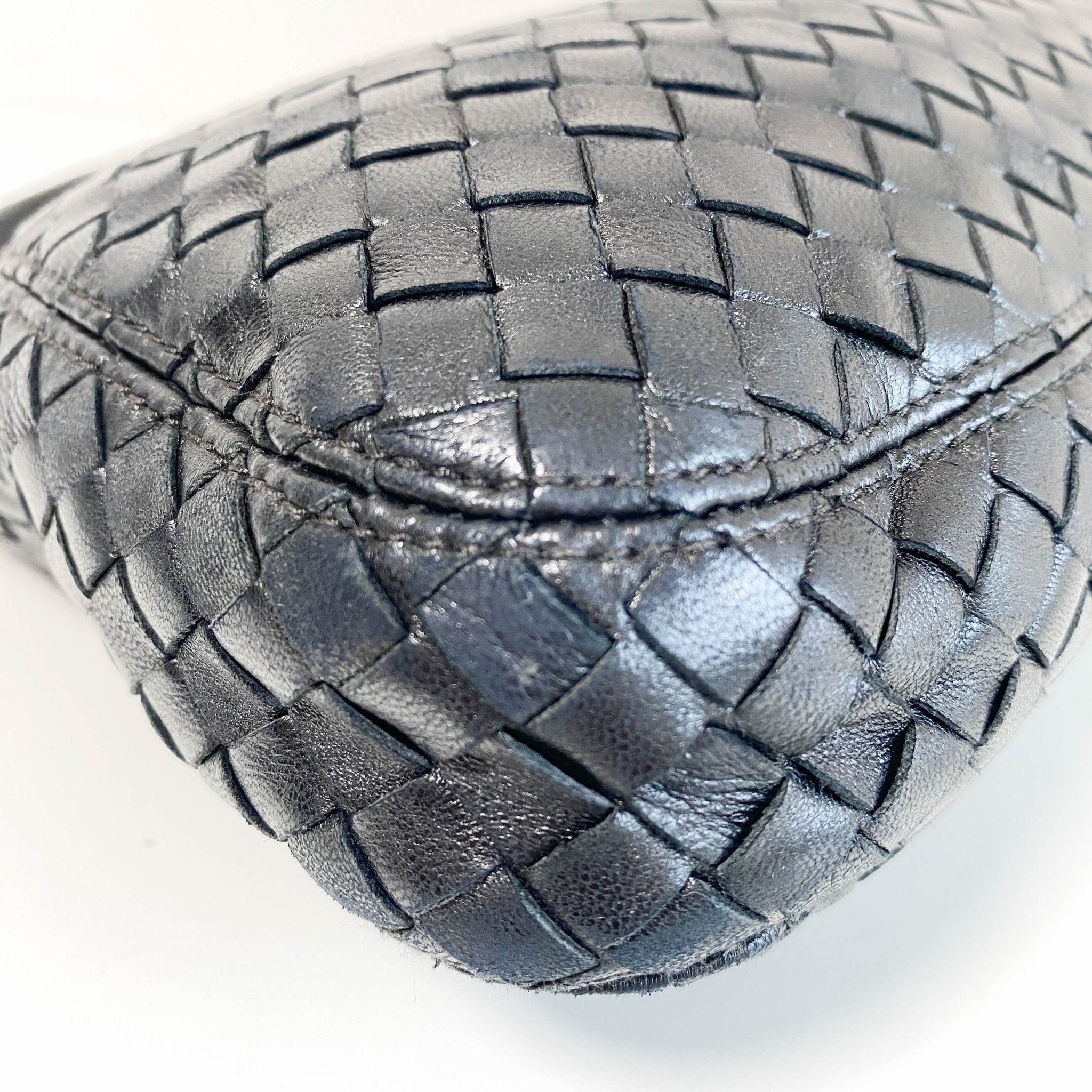 BOTTEGA VENETA Intrecciato Leather Black Shoulder Bag, in , Sold by HIVE PRELOVED - Shoulder Bags, ,