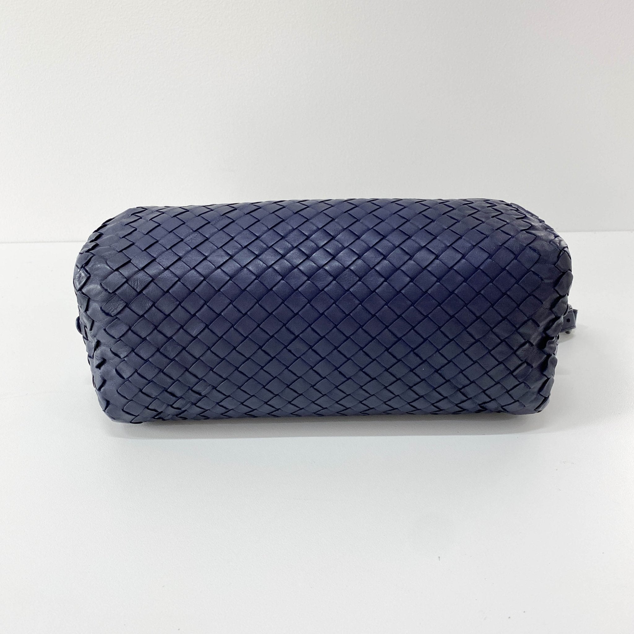 BOTTEGA VENETA Intrecciato Navy Leather Shoulder Bag, in , Sold by HIVE PRELOVED - Shoulder Bags, ,