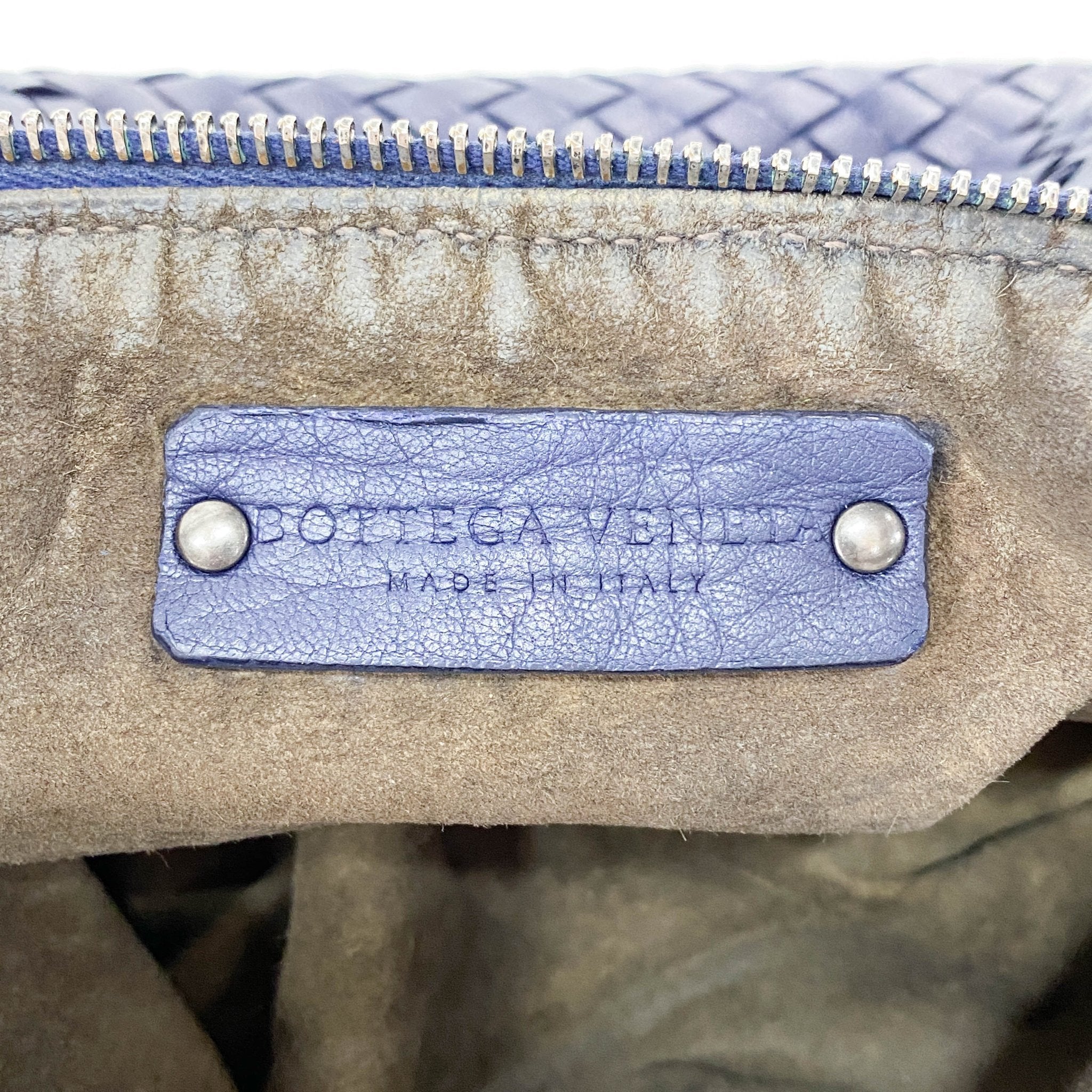 BOTTEGA VENETA Intrecciato Navy Leather Shoulder Bag, in , Sold by HIVE PRELOVED - Shoulder Bags, ,