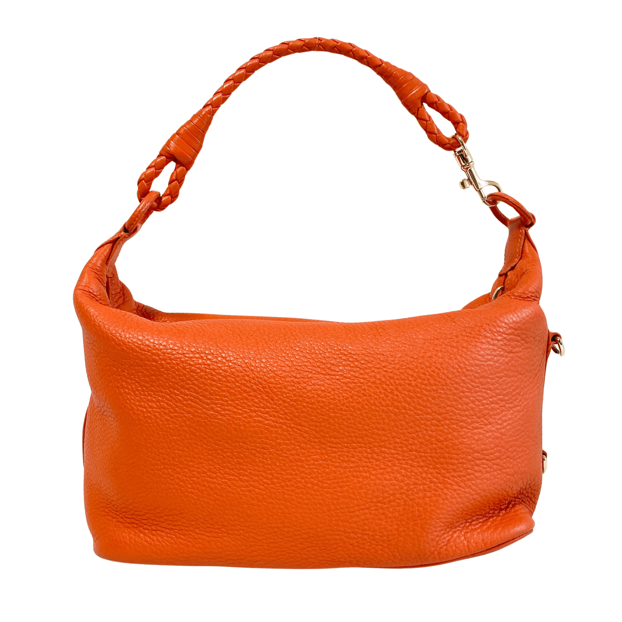 BOTTEGA VENETA Intrecciato Orange Leather Hobo Shoulder Bag, in , Sold by HIVE PRELOVED - Shoulder Bags, ,