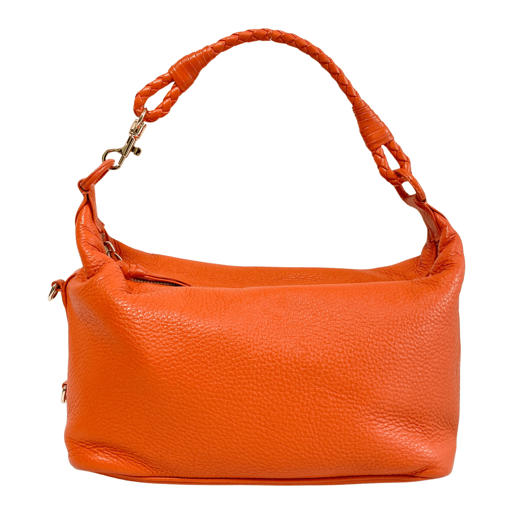 BOTTEGA VENETA Intrecciato Orange Leather Hobo Shoulder Bag, in , Sold by HIVE PRELOVED - Shoulder Bags, ,