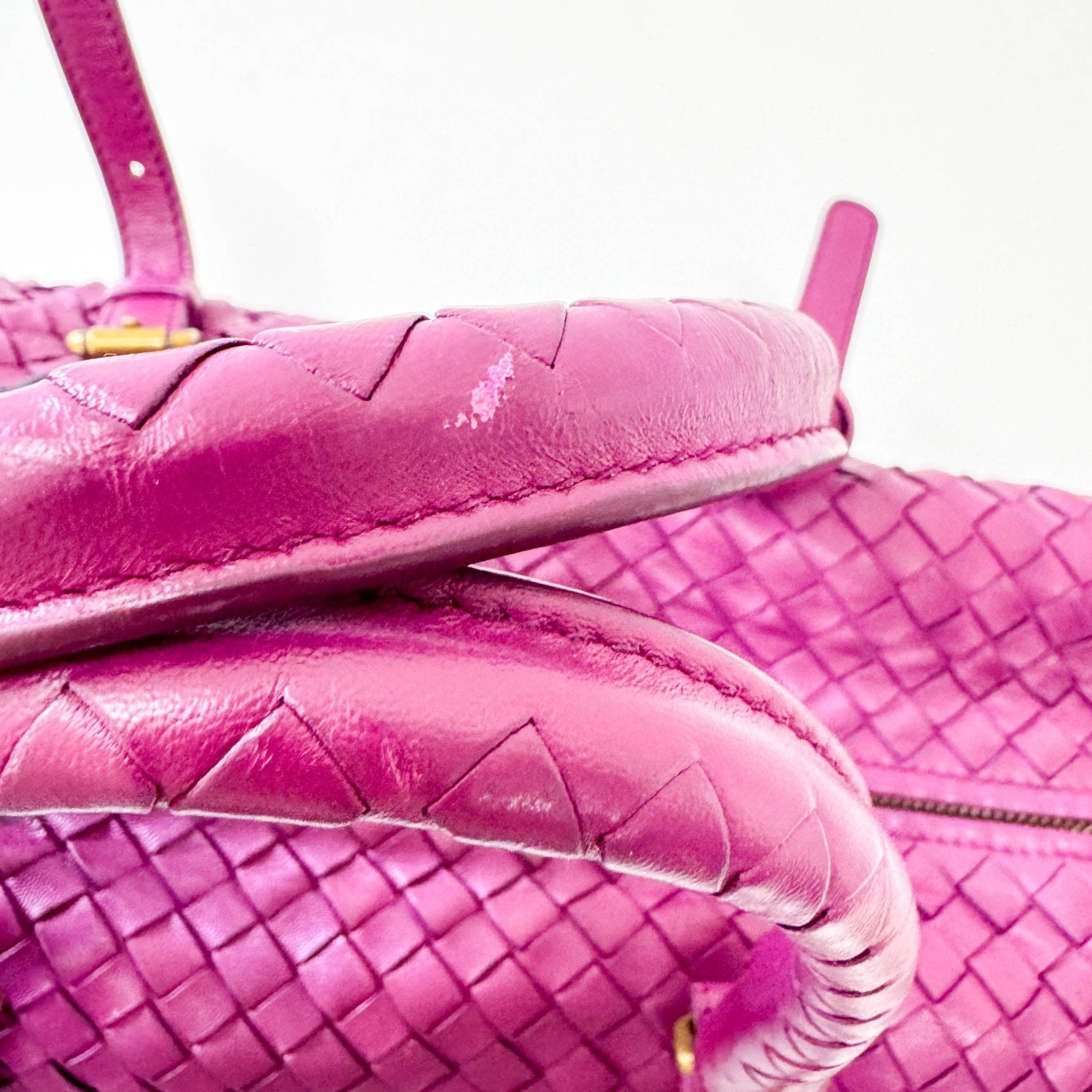 BOTTEGA VENETA Intrecciato Purple Leather Bowling Bag, in , Sold by HIVE PRELOVED - Shoulder Bags, ,