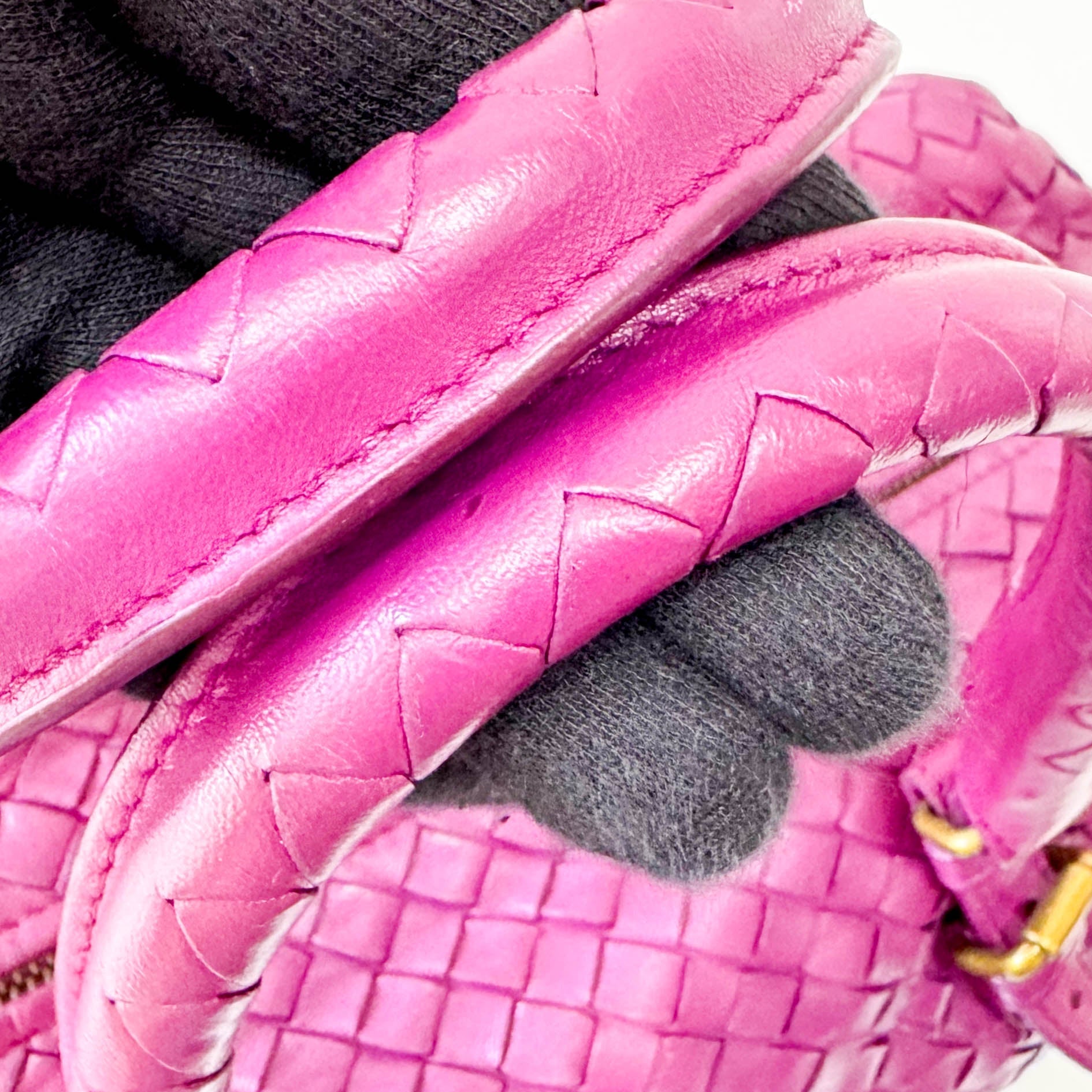 BOTTEGA VENETA Intrecciato Purple Leather Bowling Bag, in , Sold by HIVE PRELOVED - Shoulder Bags, ,