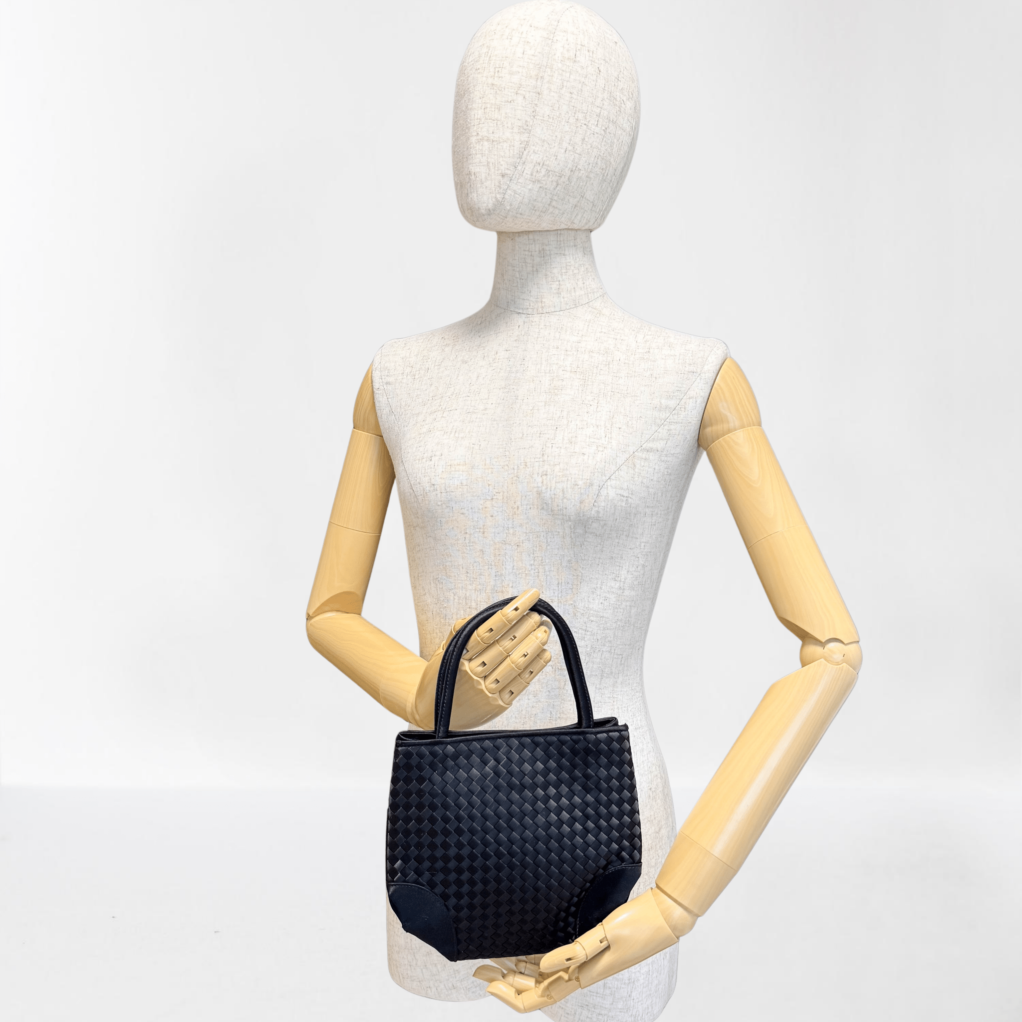 BOTTEGA VENETA Intrecciato Satin Black Mini Handbag, in , Sold by HIVE PRELOVED - Handle Bags, Mini bags,
