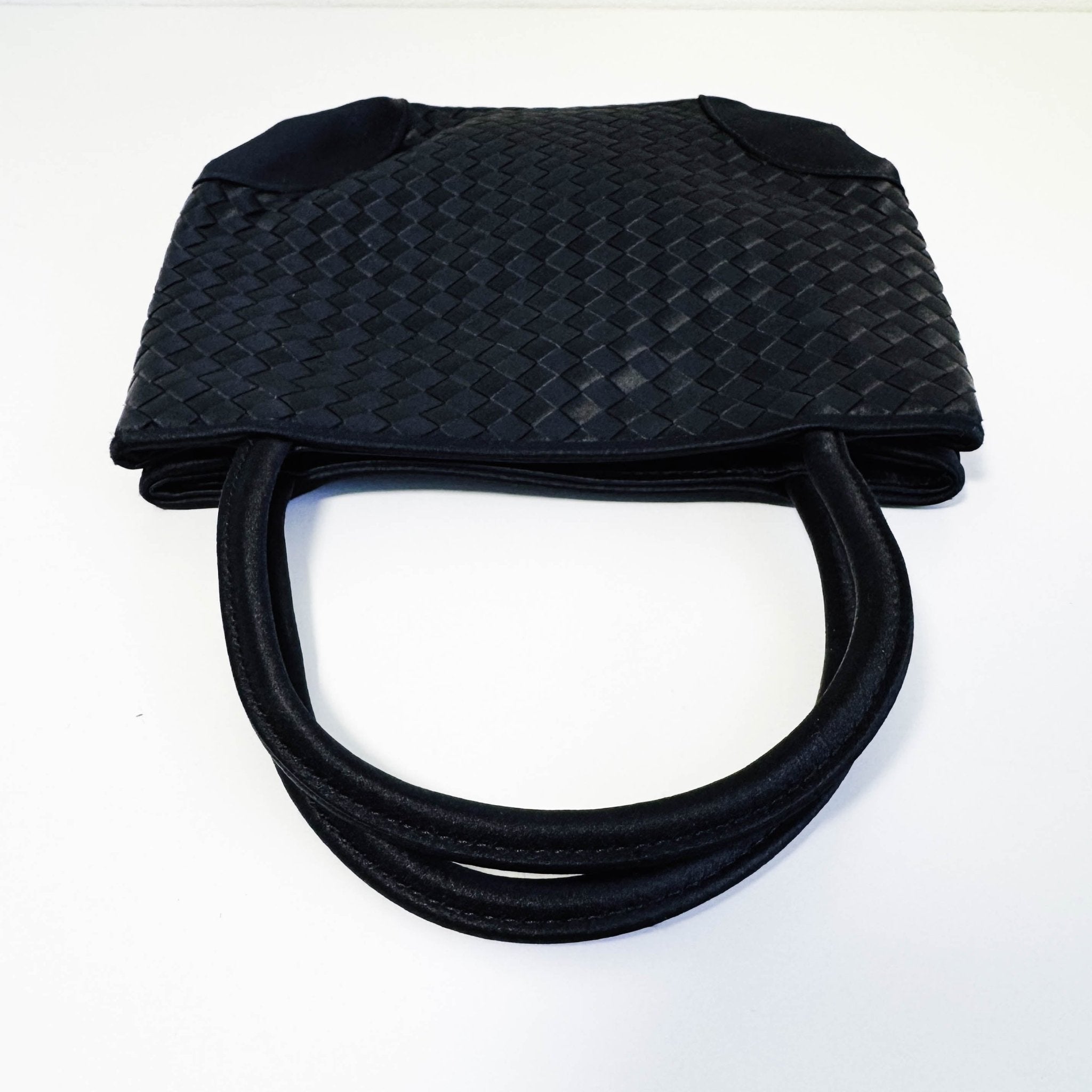 BOTTEGA VENETA Intrecciato Satin Black Mini Handbag, in , Sold by HIVE PRELOVED - Handle Bags, Mini bags,