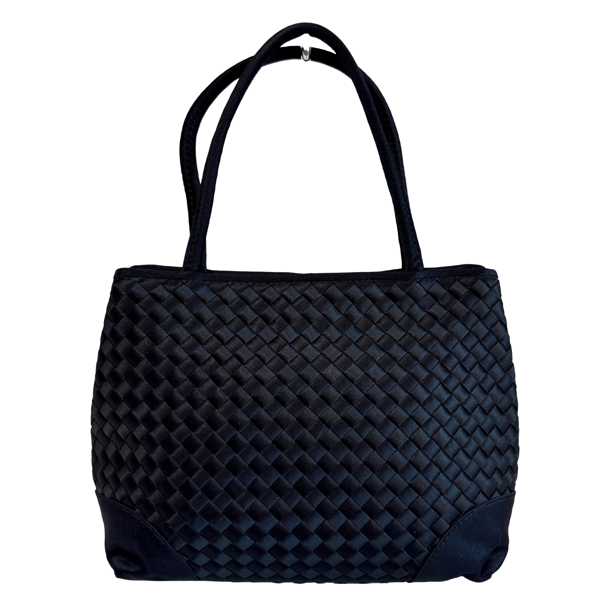 BOTTEGA VENETA Intrecciato Satin Black Mini Handbag, in , Sold by HIVE PRELOVED - Handle Bags, Mini bags,