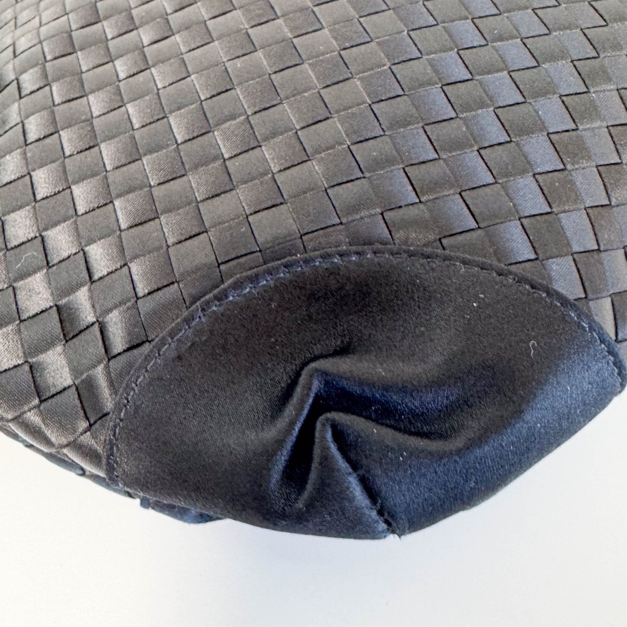 BOTTEGA VENETA Intrecciato Satin Black Mini Handbag, in , Sold by HIVE PRELOVED - Handle Bags, Mini bags,
