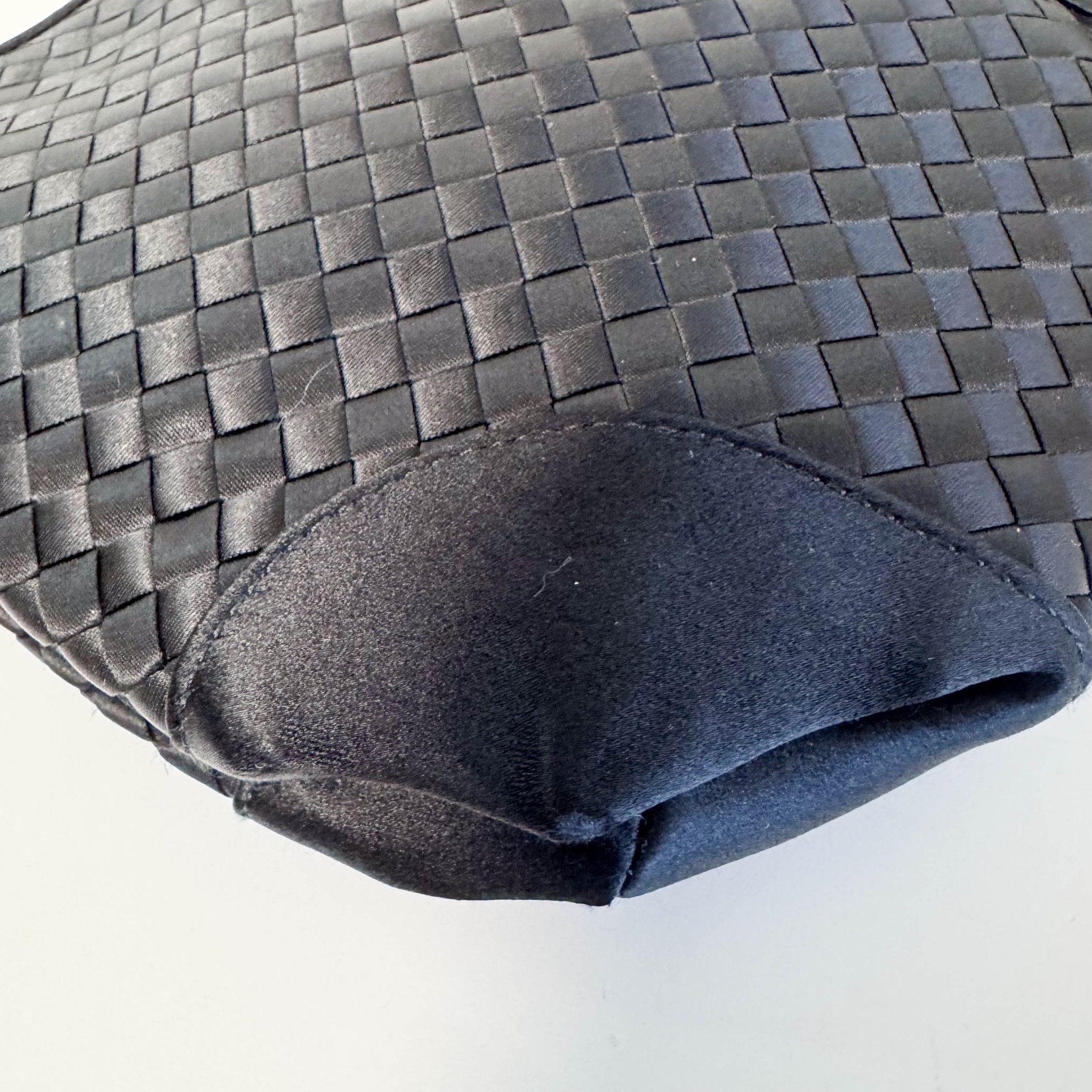 BOTTEGA VENETA Intrecciato Satin Black Mini Handbag, in , Sold by HIVE PRELOVED - Handle Bags, Mini bags,