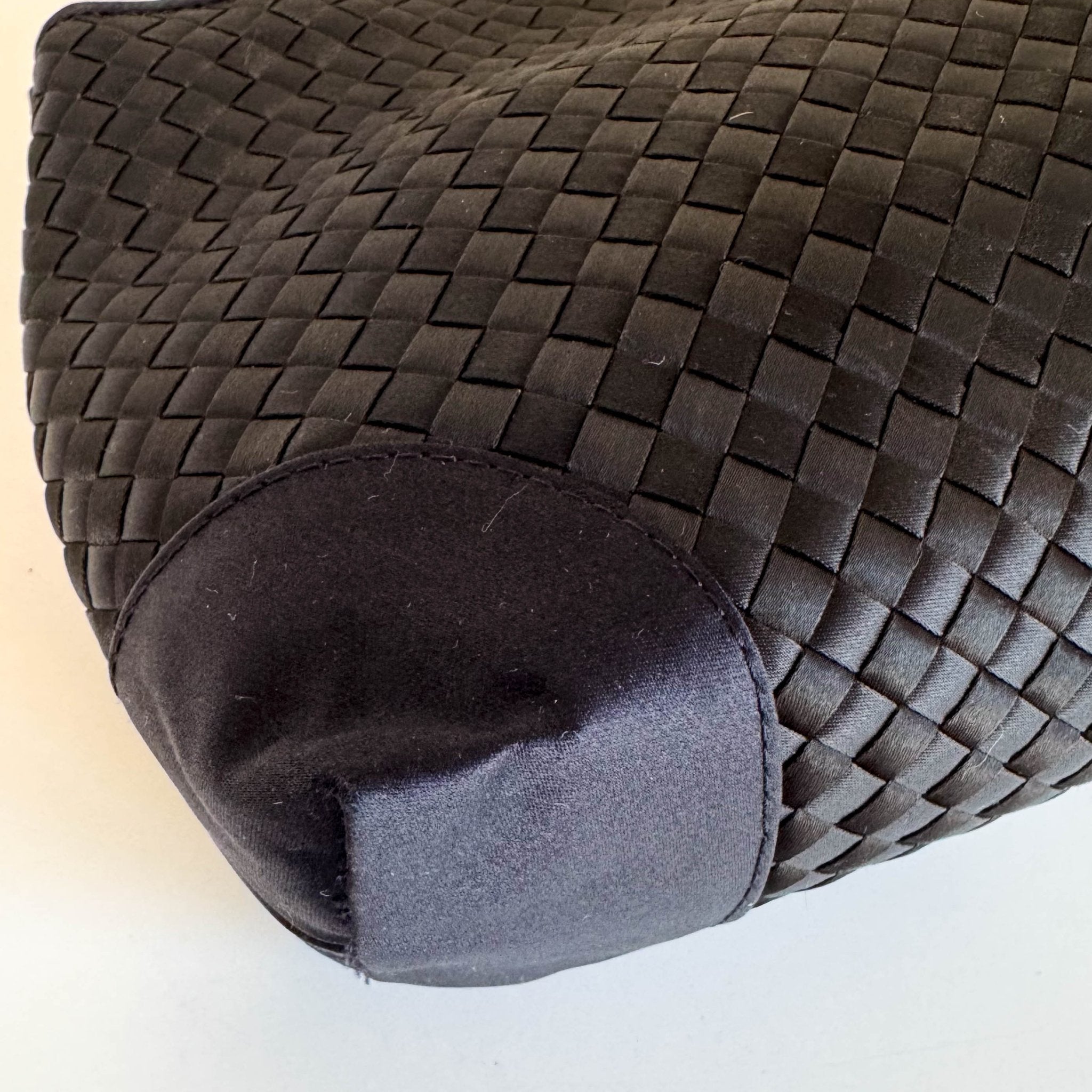 BOTTEGA VENETA Intrecciato Satin Black Mini Handbag, in , Sold by HIVE PRELOVED - Handle Bags, Mini bags,