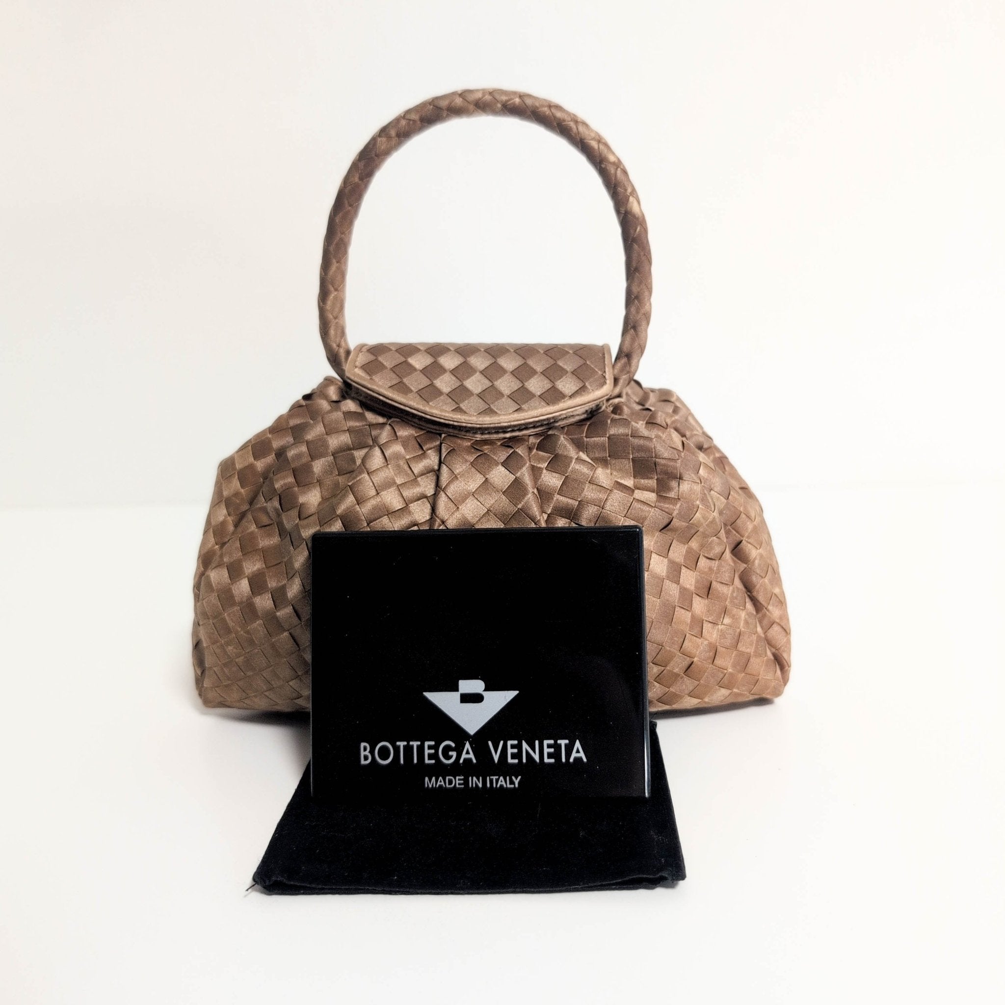 BOTTEGA VENETA Intrecciato Satin Mini Handbag, in , Sold by HIVE PRELOVED - Handle Bags, Mini bags,
