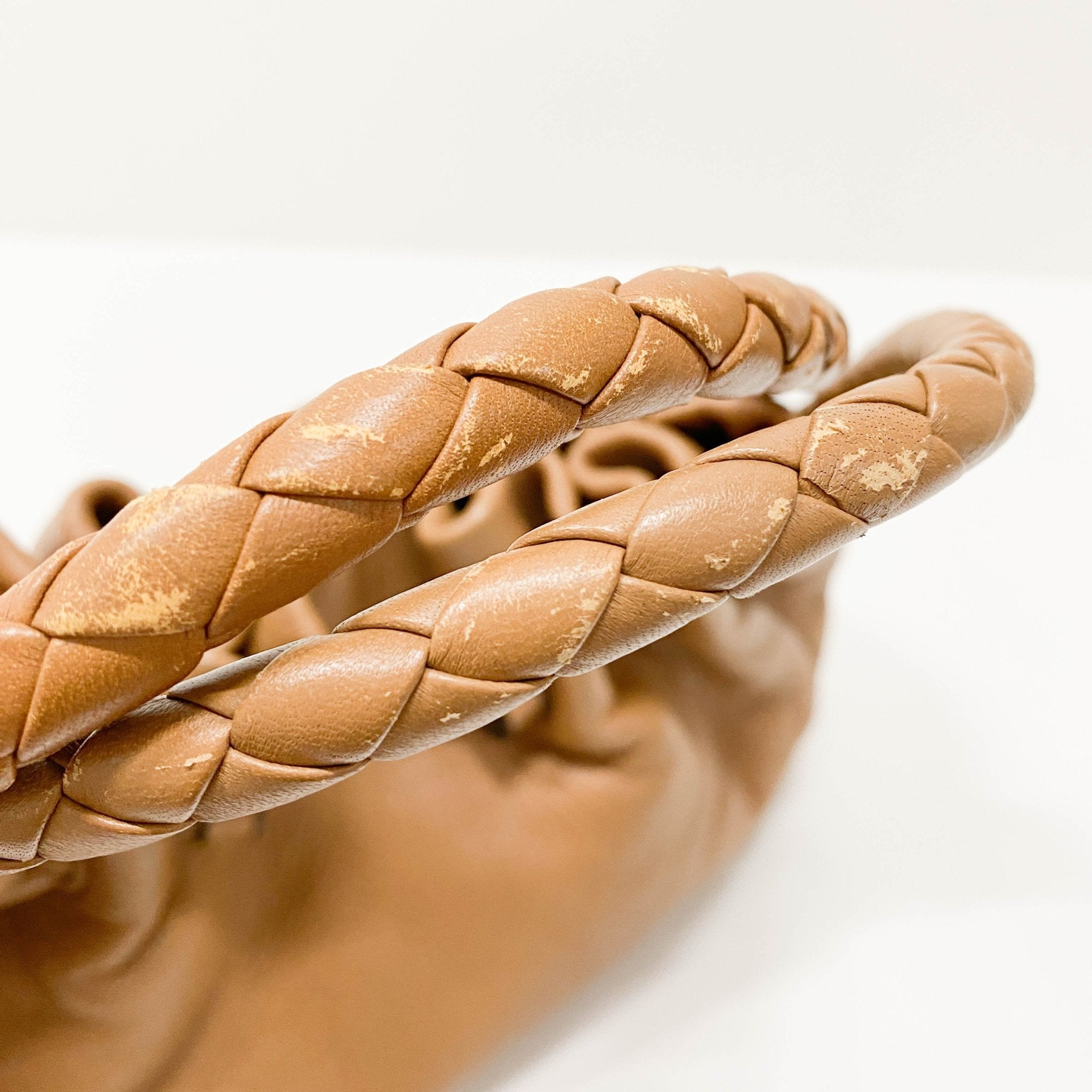 BOTTEGA VENETA Intrecciato Strap Caramel Leather Handle Bag, in , Sold by HIVE PRELOVED - Handle Bags, ,