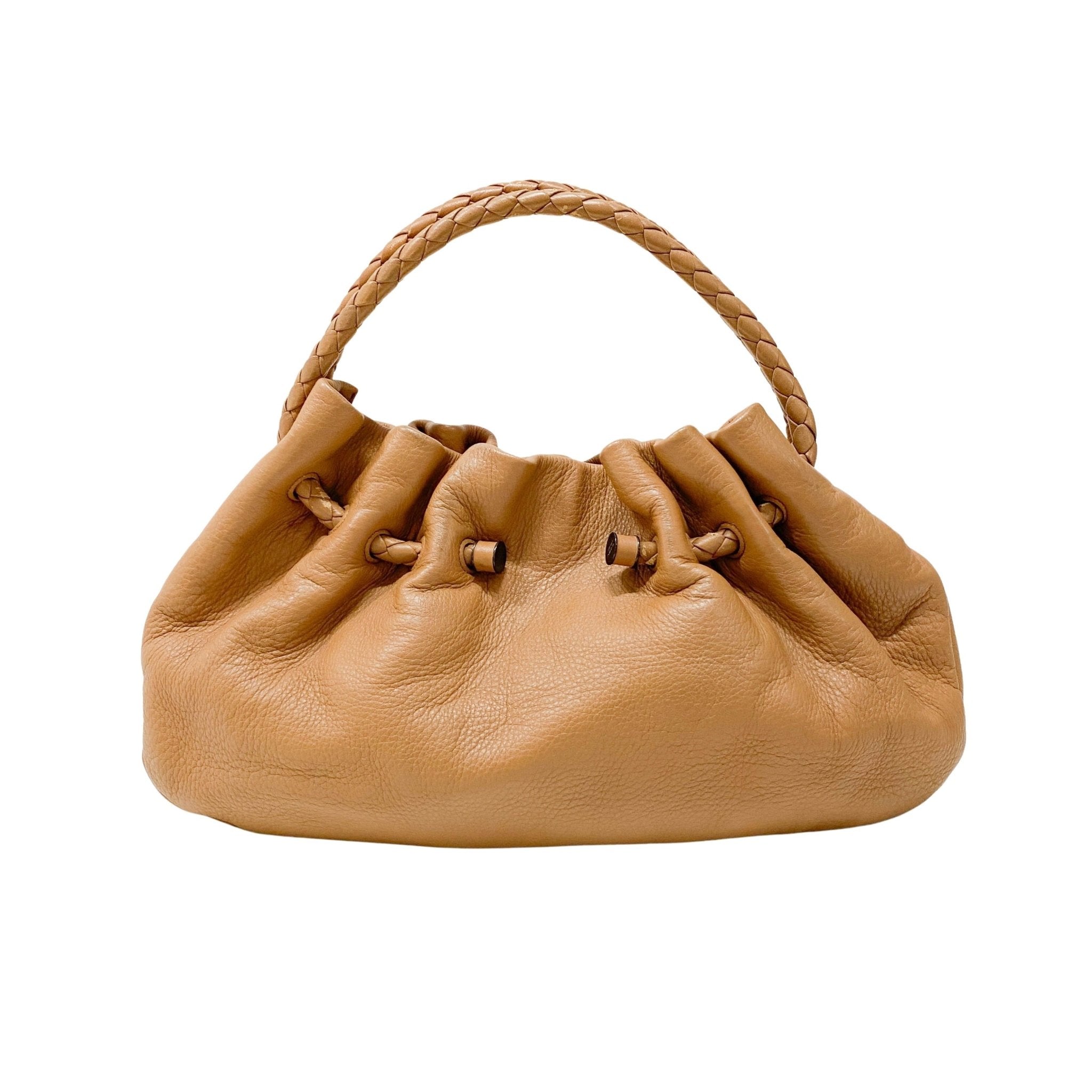 BOTTEGA VENETA Intrecciato Strap Caramel Leather Handle Bag, in , Sold by HIVE PRELOVED - Handle Bags, ,