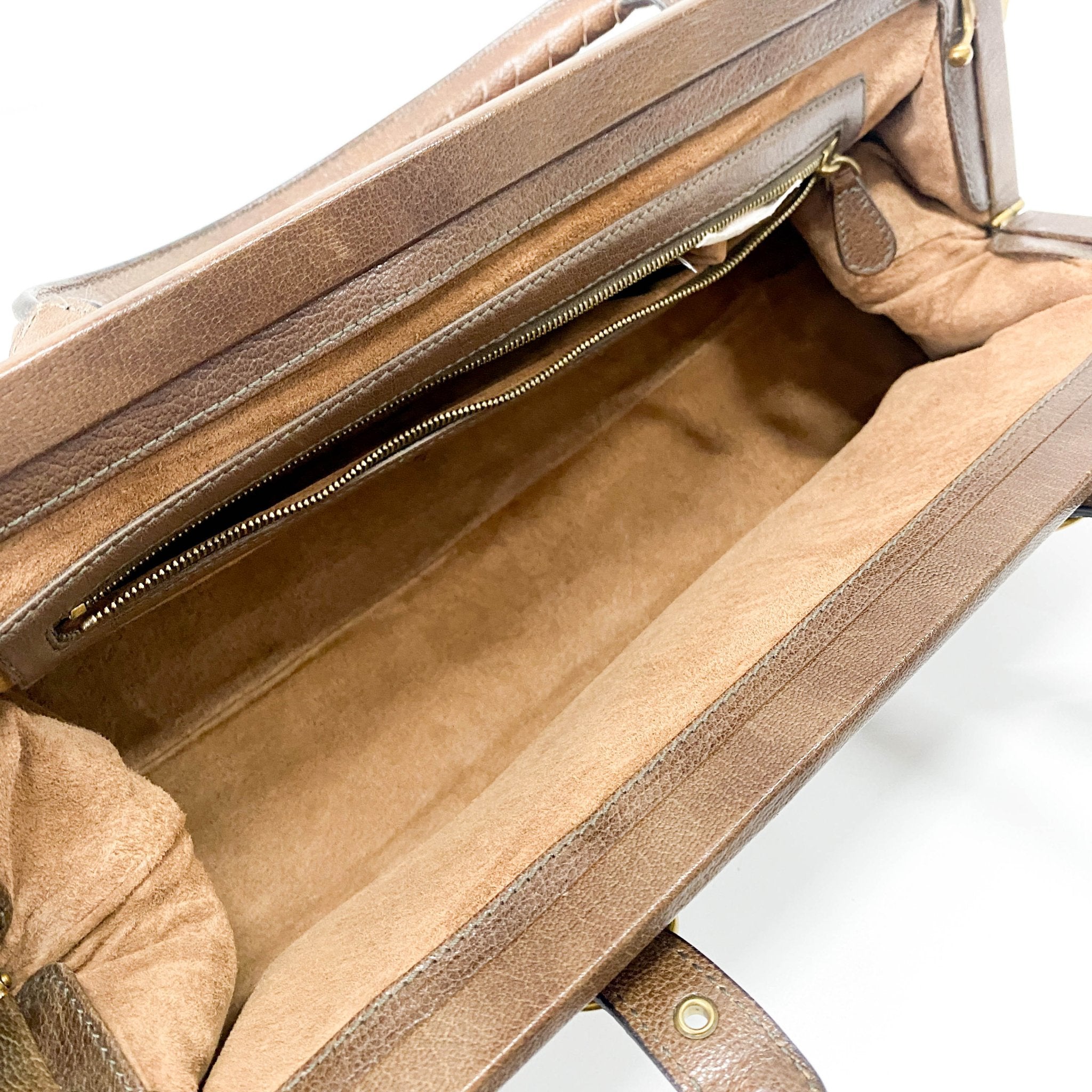 BOTTEGA VENETA Intrecciato & Studs Brown Leather Handle Bag, in , Sold by HIVE PRELOVED - Handle Bags, ,