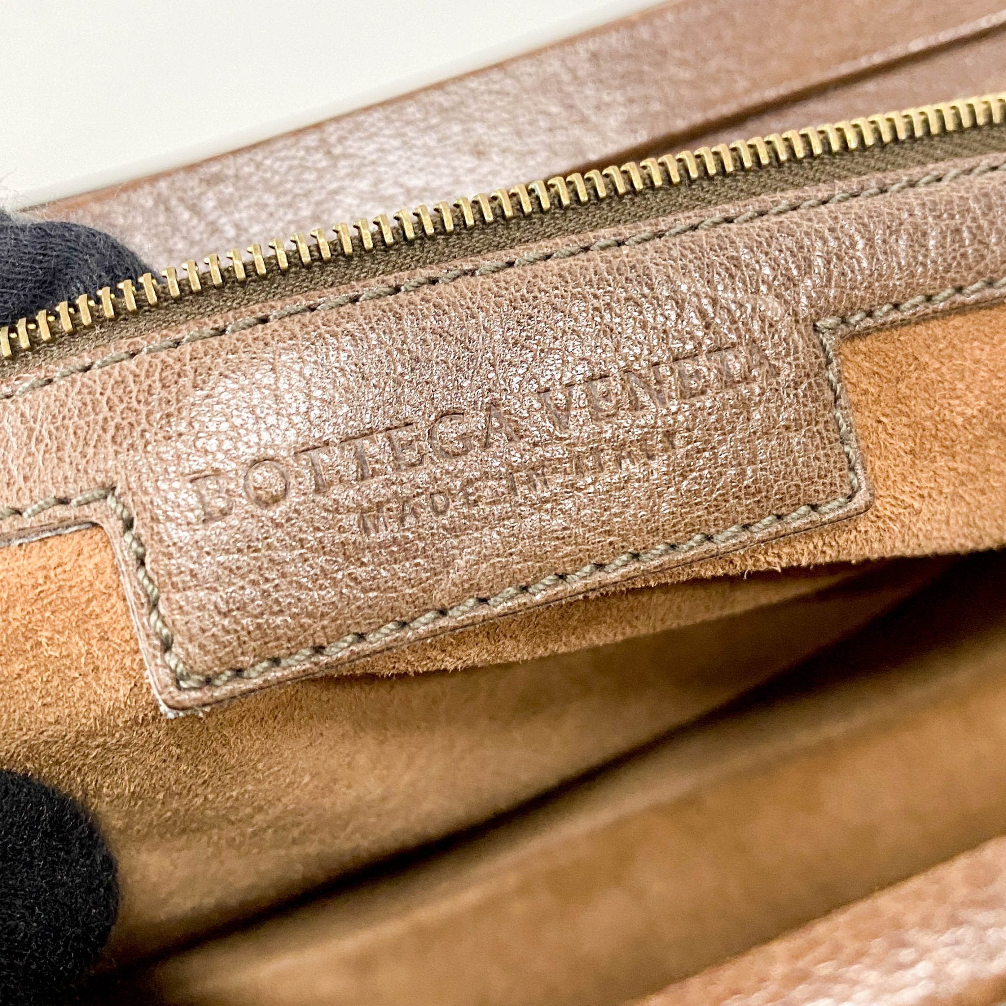 BOTTEGA VENETA Intrecciato & Studs Brown Leather Handle Bag, in , Sold by HIVE PRELOVED - Handle Bags, ,