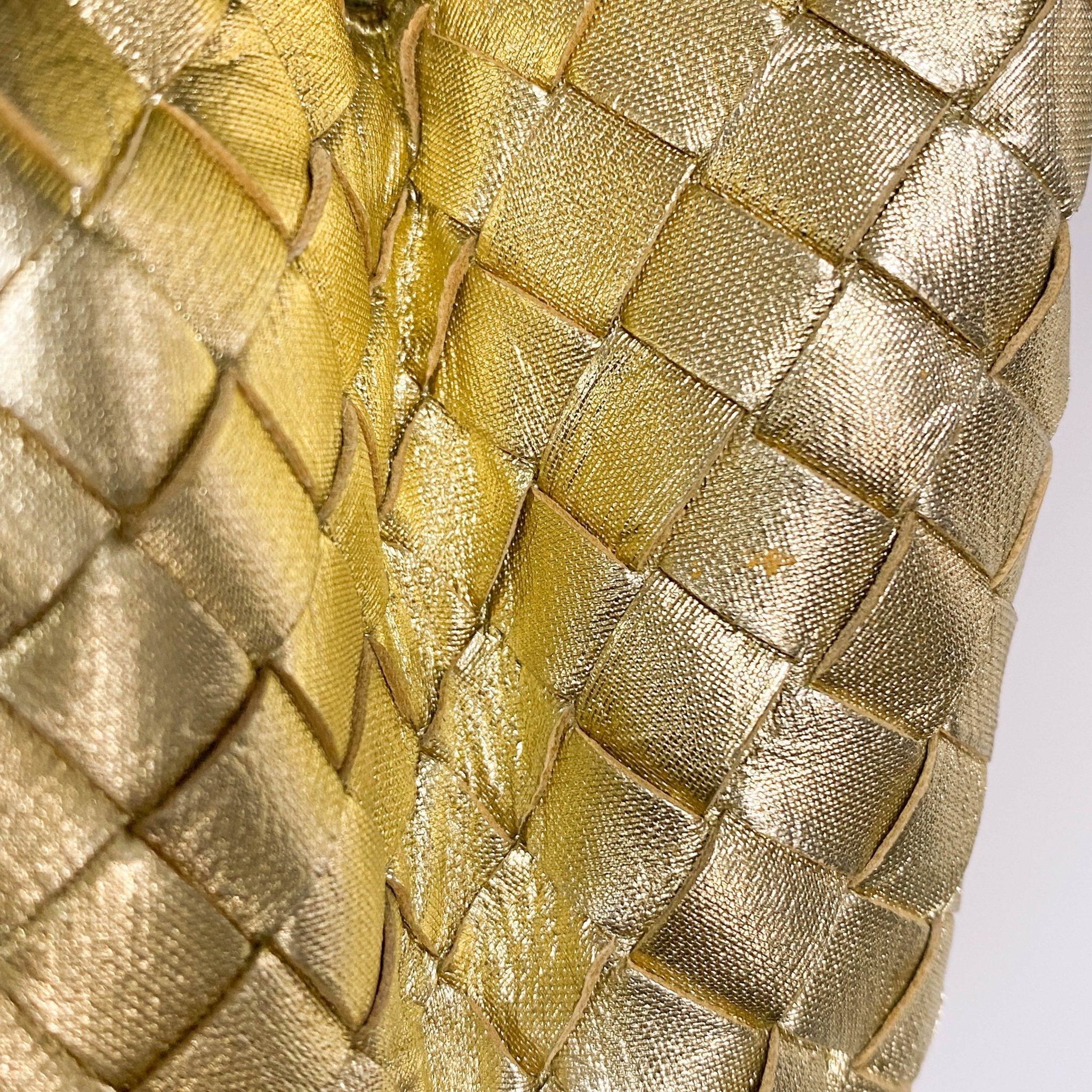 BOTTEGA VENETA Metallic Gold Intrecciato Leather Mini Shoulder / Crossbody Bag, in , Sold by HIVE PRELOVED - Shoulder Bags, ,