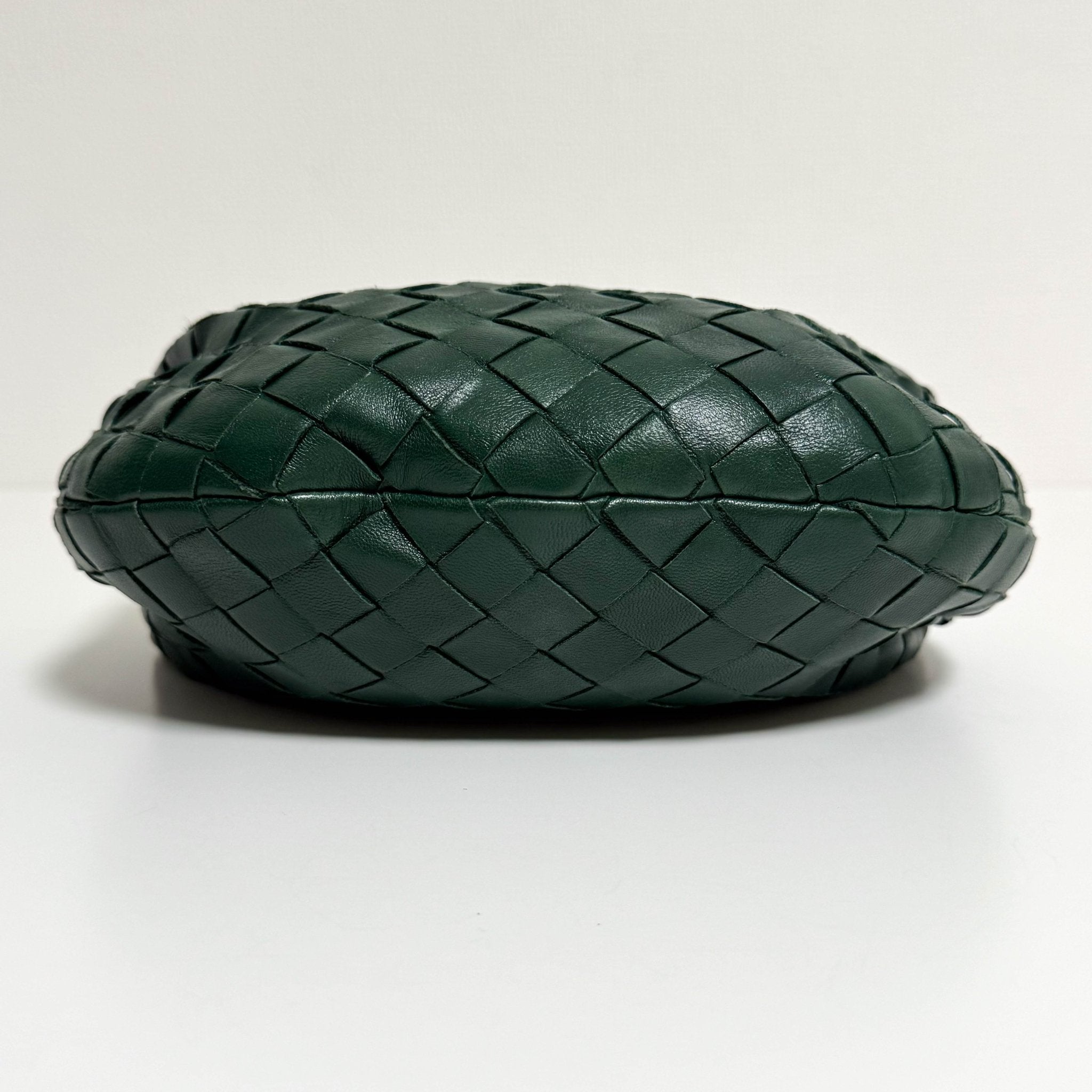 BOTTEGA VENETA Mini Jodie Intrecciato Leather Forest Green Handbag, in , Sold by HIVE PRELOVED - Handle Bags, ,