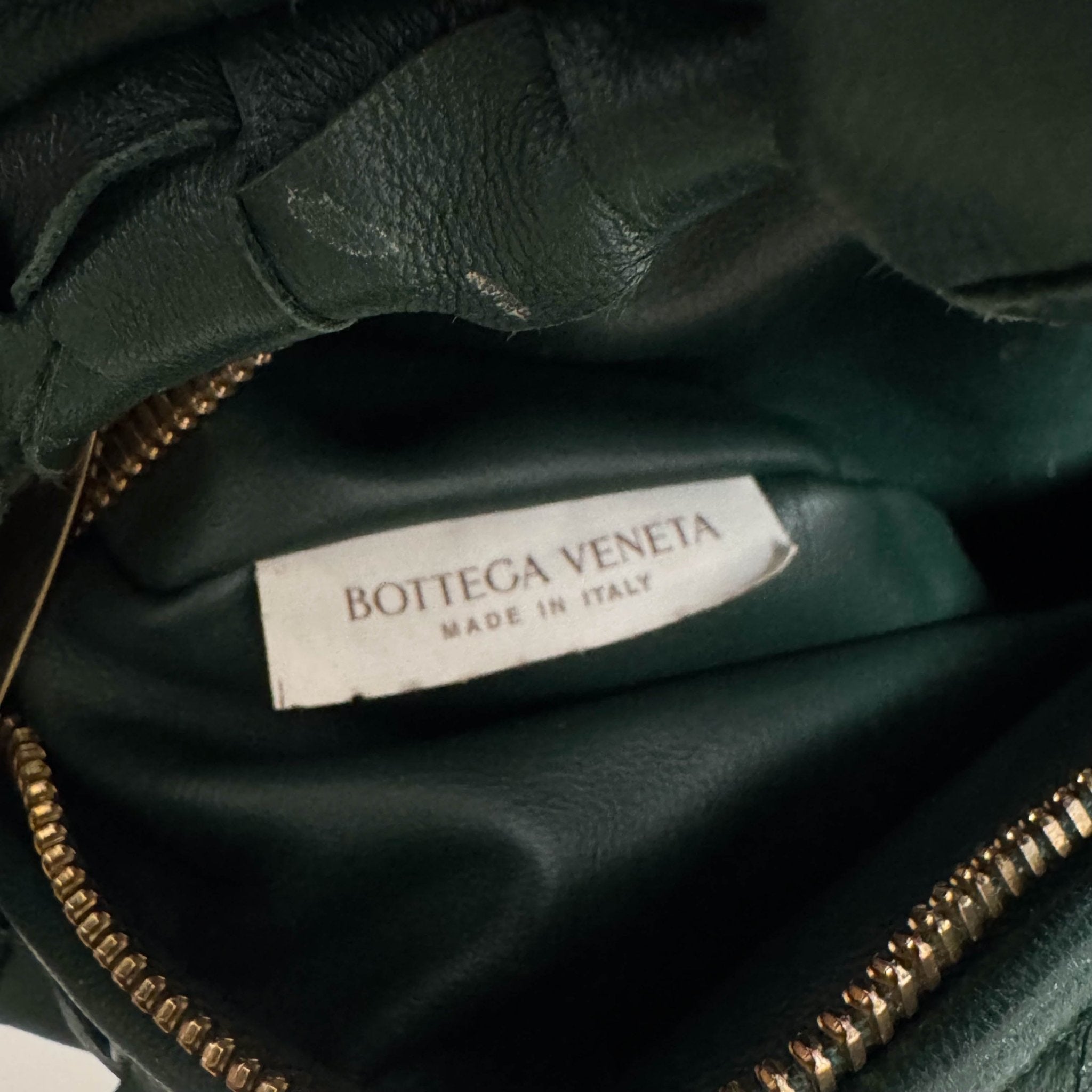 BOTTEGA VENETA Mini Jodie Intrecciato Leather Forest Green Handbag, in , Sold by HIVE PRELOVED - Handle Bags, ,