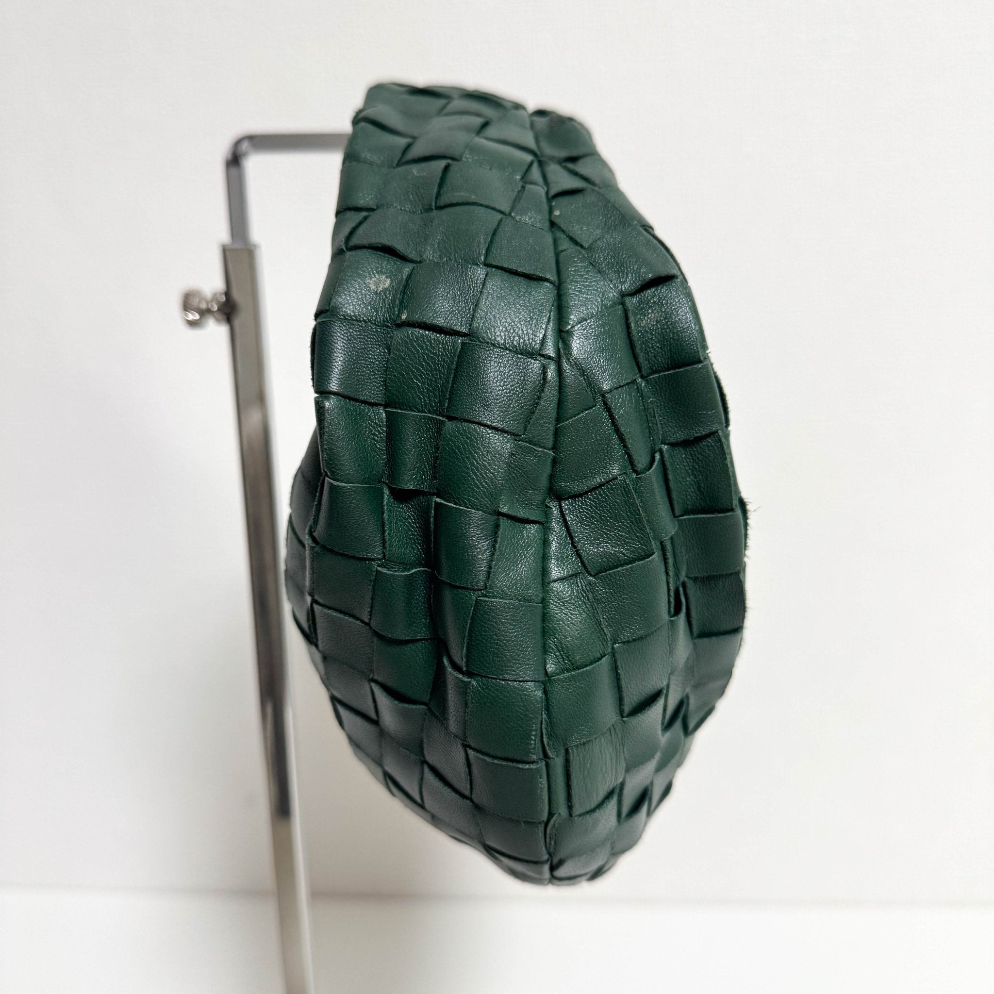 BOTTEGA VENETA Mini Jodie Intrecciato Leather Forest Green Handbag, in , Sold by HIVE PRELOVED - Handle Bags, ,