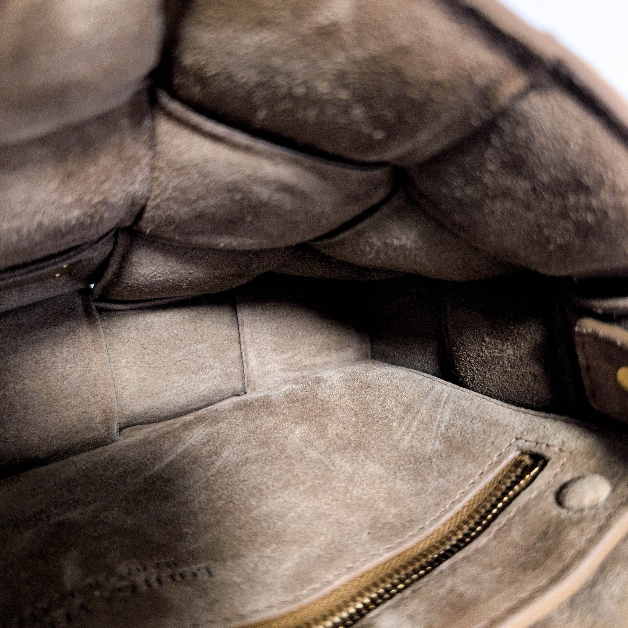 BOTTEGA VENETA Padded Cassette Crossbody Shoulderbag Suede Brown MaxiIntrecciato, in , Sold by HIVE PRELOVED - Crossbody bags