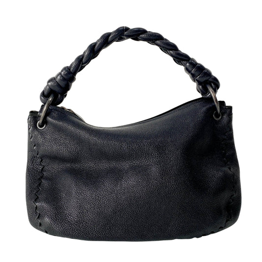 BOTTEGA VENETA Plaited Handle Black Leather Handle Bag, in , Sold by HIVE PRELOVED - Handle Bags, ,