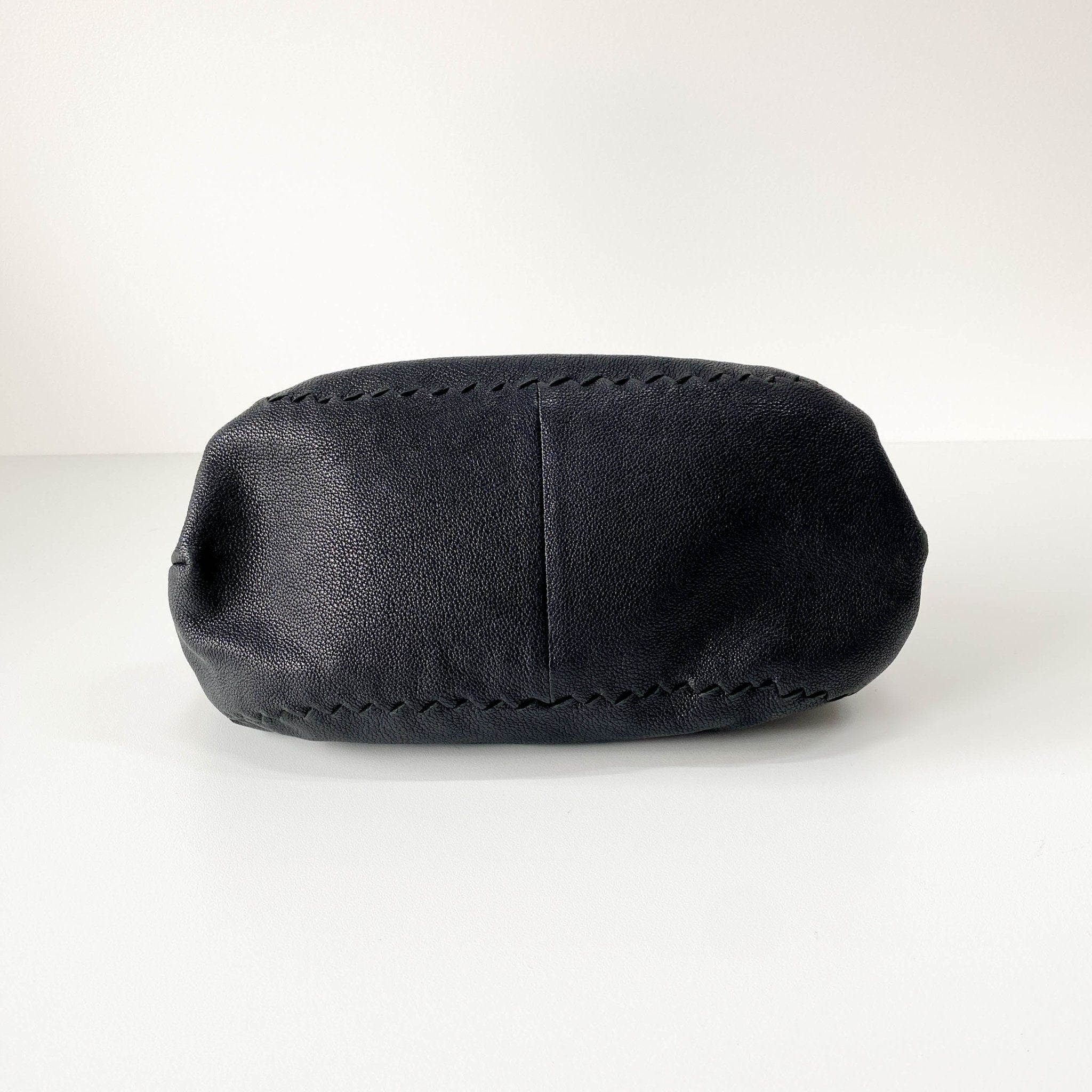 BOTTEGA VENETA Plaited Handle Black Leather Handle Bag, in , Sold by HIVE PRELOVED - Handle Bags, ,