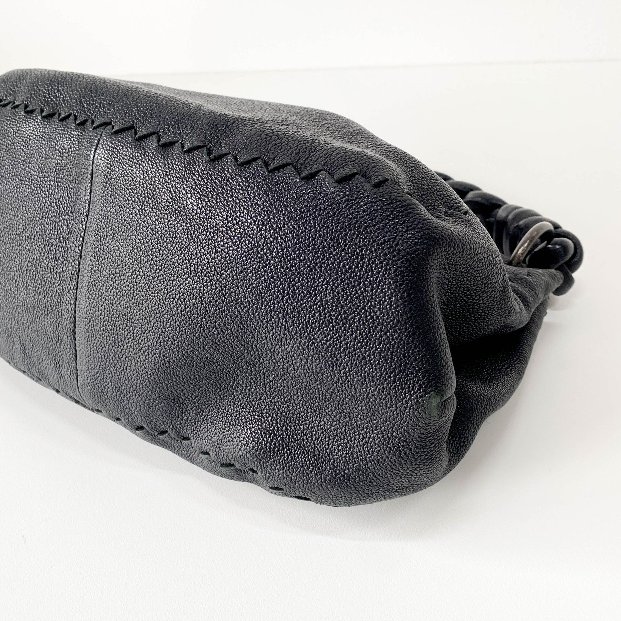 BOTTEGA VENETA Plaited Handle Black Leather Handle Bag, in , Sold by HIVE PRELOVED - Handle Bags, ,