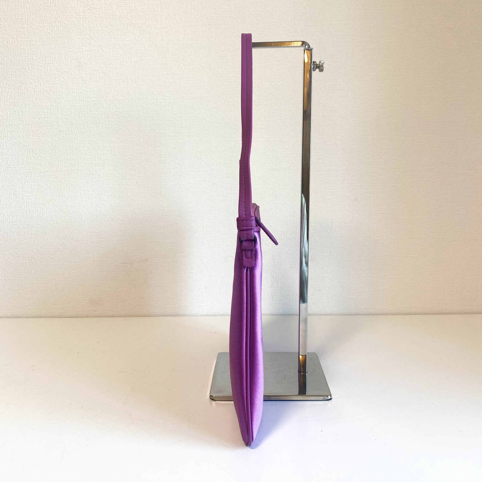 BOTTEGA VENETA Purple Satin Butterflies Embroidered Shoulder Bag, in , Sold by HIVE PRELOVED - Shoulder Bags, ,