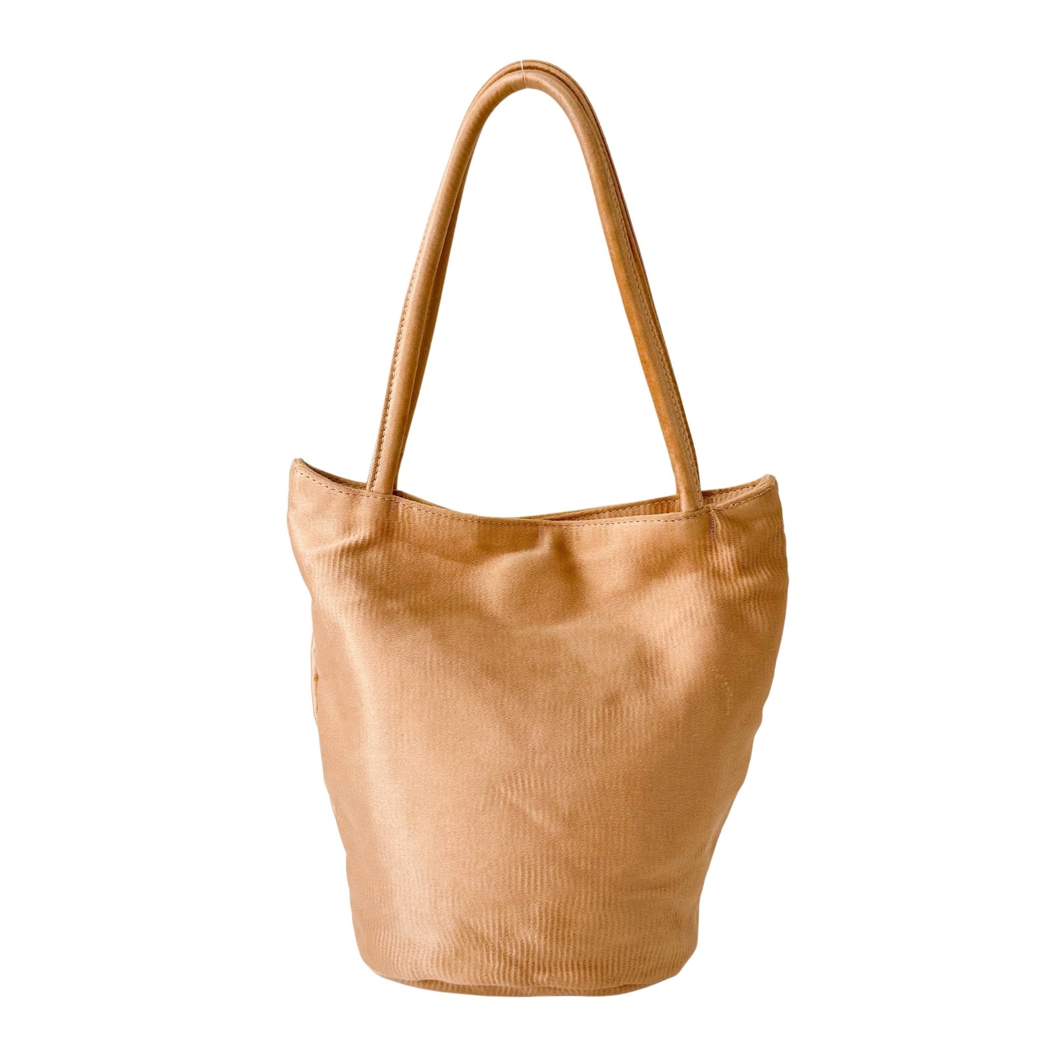 BOTTEGA VENETA Rose Gold Satin Mini Tote Bag, in , Sold by HIVE PRELOVED - Mini bags, ,