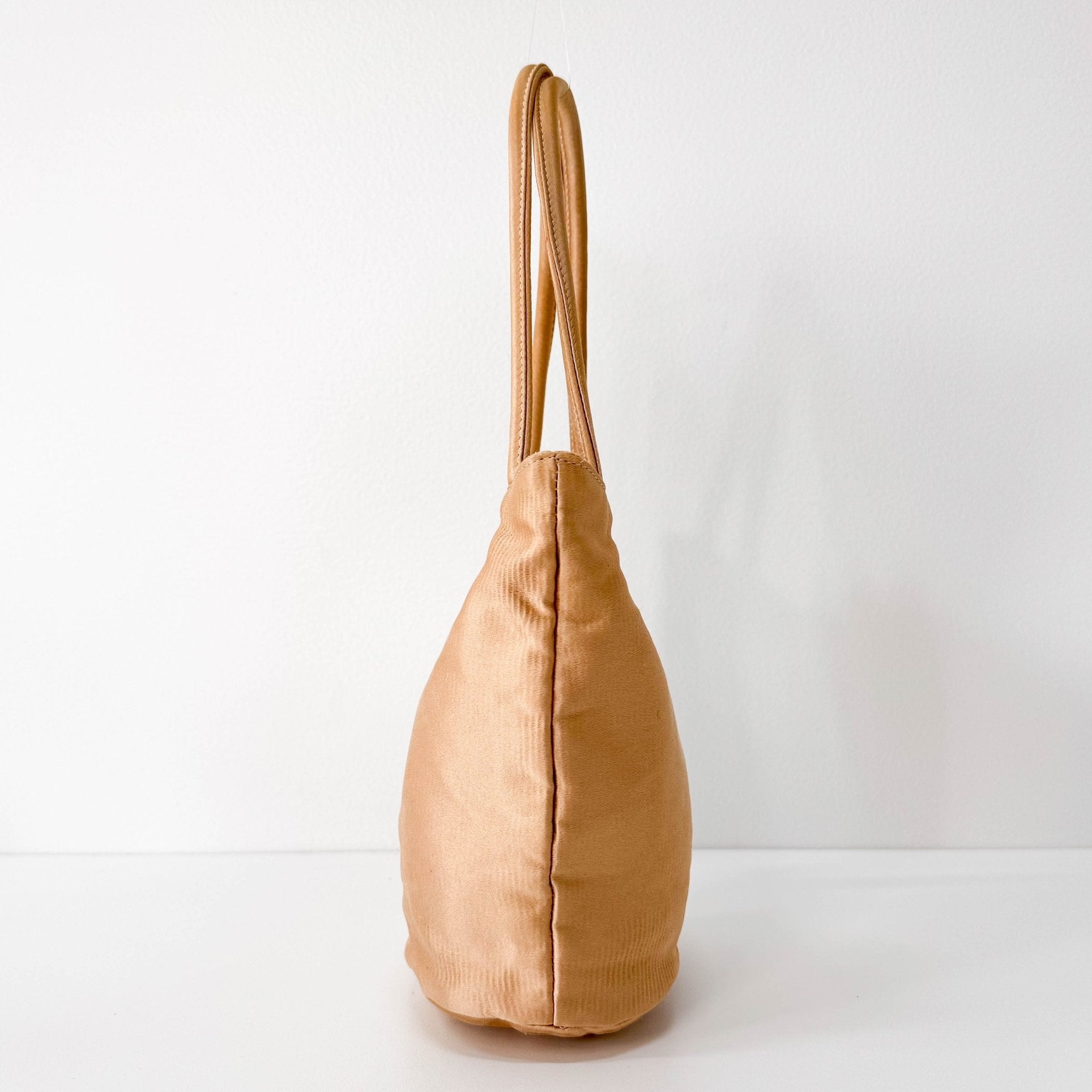 BOTTEGA VENETA Rose Gold Satin Mini Tote Bag, in , Sold by HIVE PRELOVED - Mini bags, ,