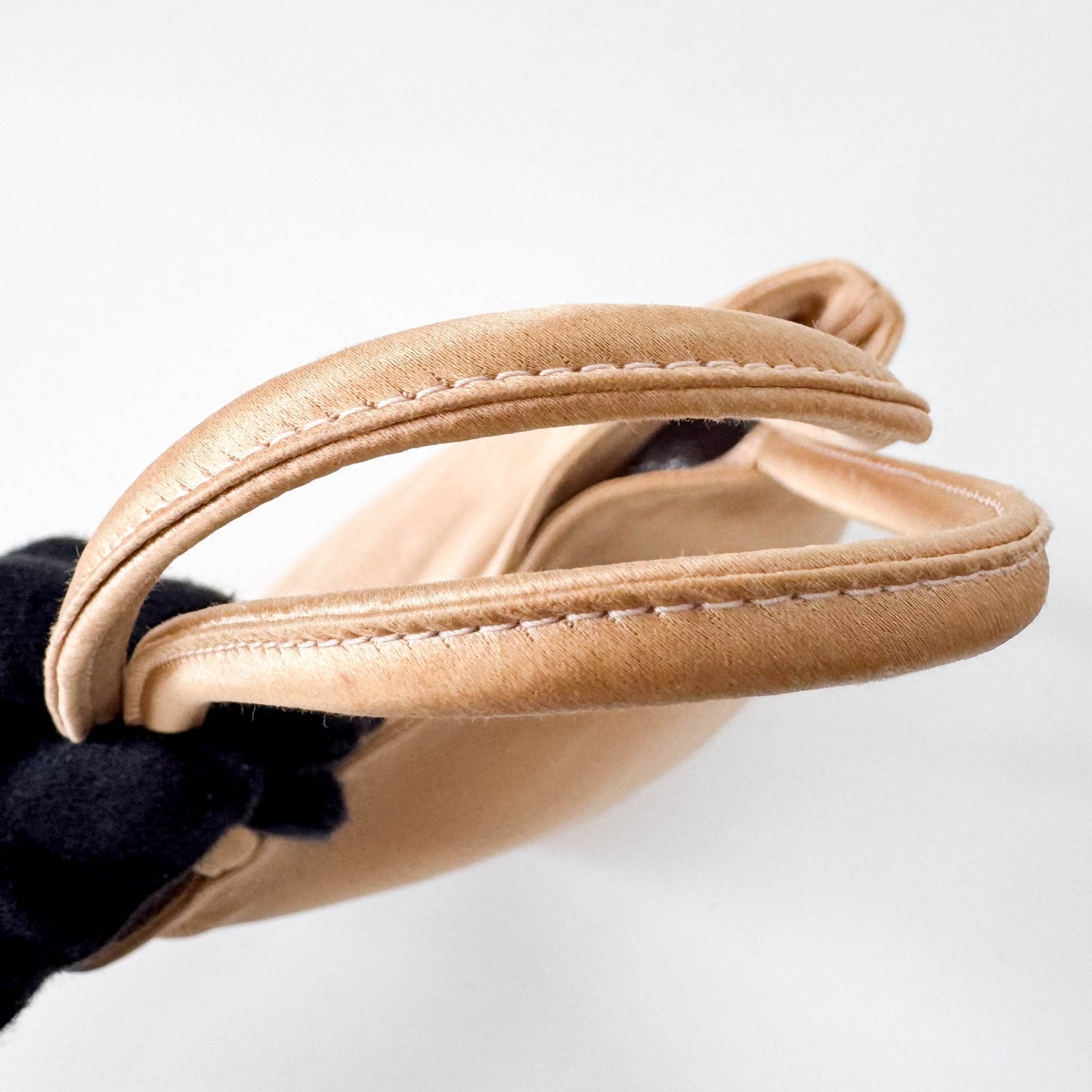 BOTTEGA VENETA Rose Gold Satin Mini Tote Bag, in , Sold by HIVE PRELOVED - Mini bags, ,