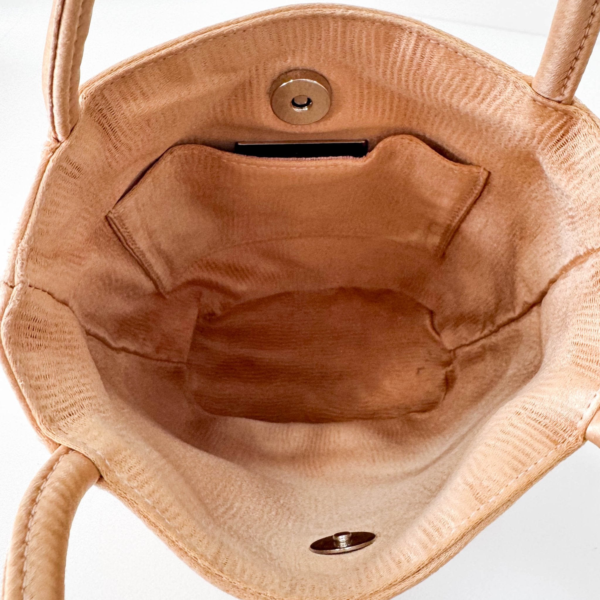 BOTTEGA VENETA Rose Gold Satin Mini Tote Bag, in , Sold by HIVE PRELOVED - Mini bags, ,